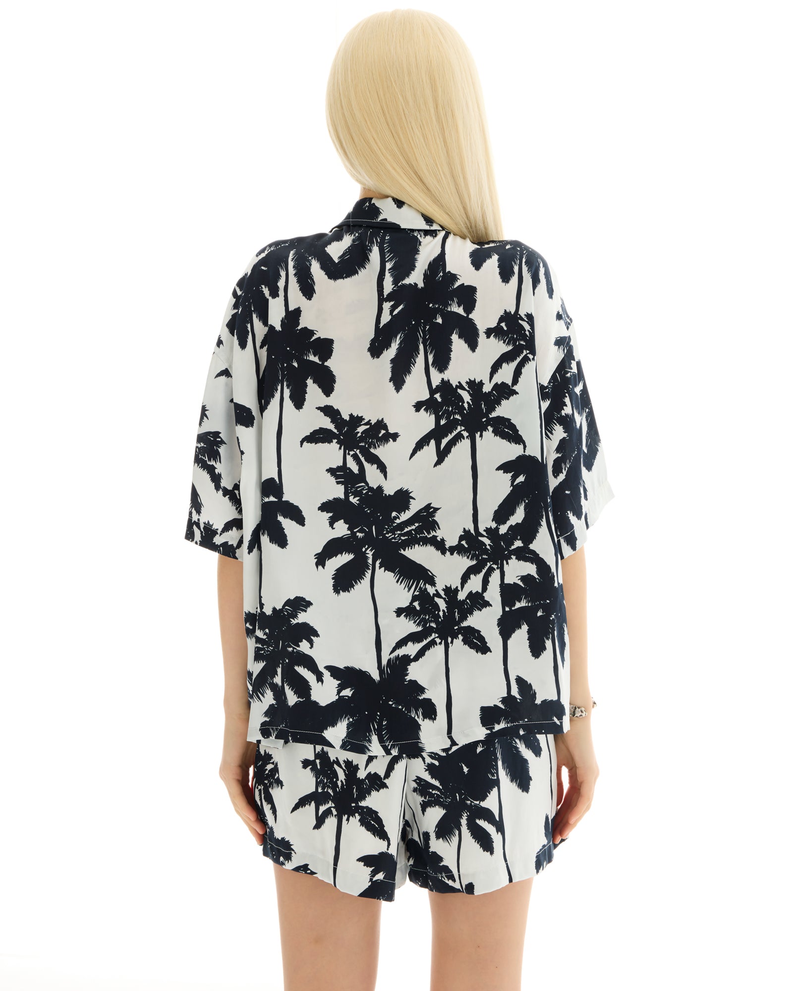 Mono Palm Silk Shorts