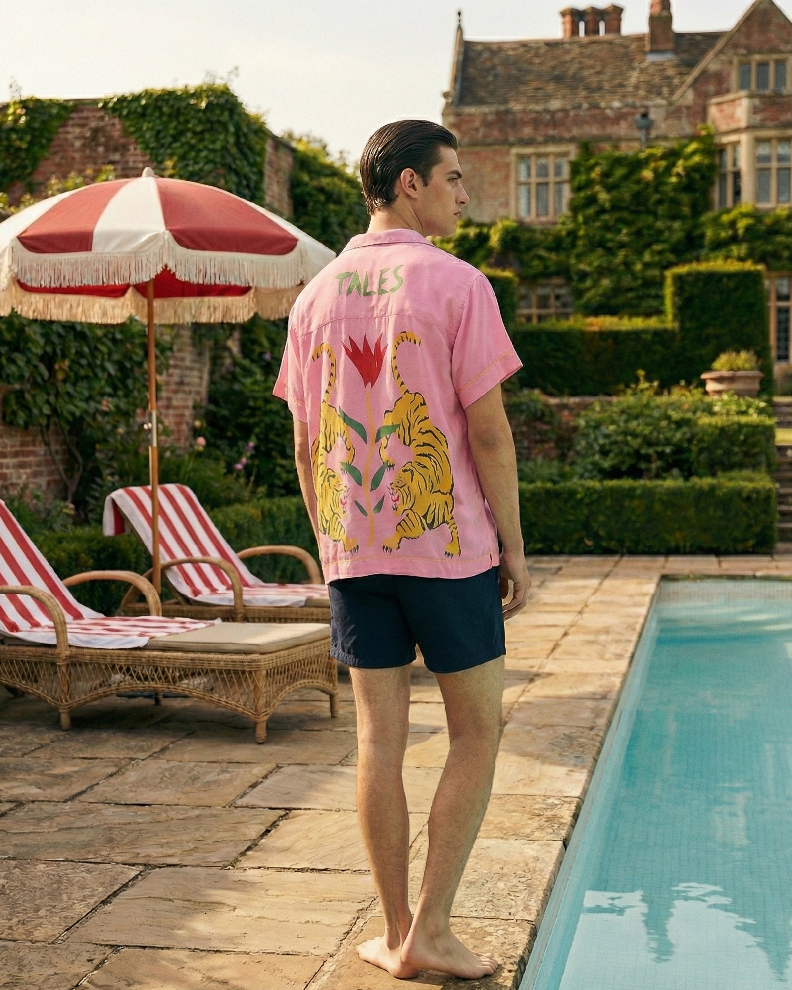 Seidenhemd „Crouching Tiger“