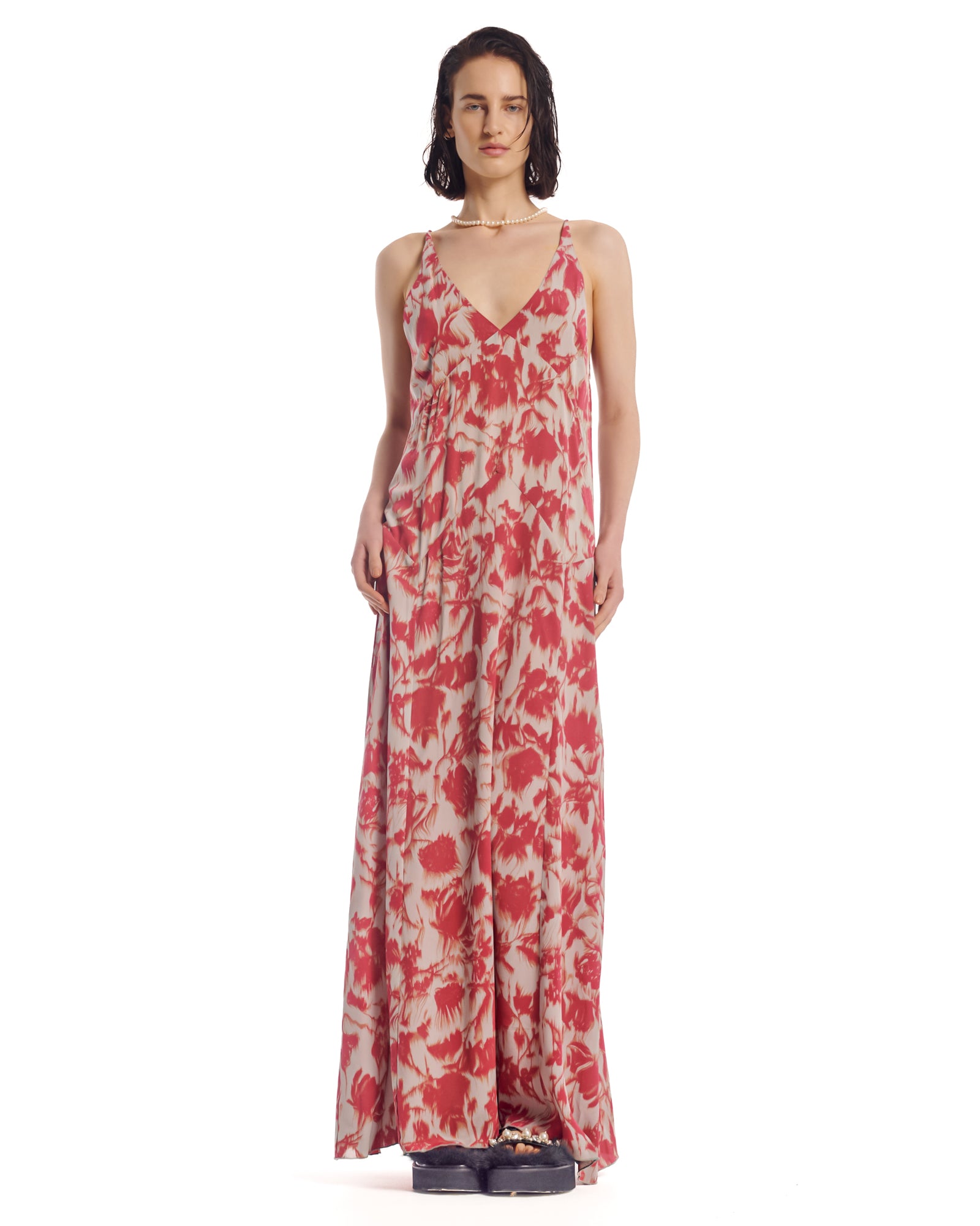 Italian Rose Vintage Maxi Slip Dress