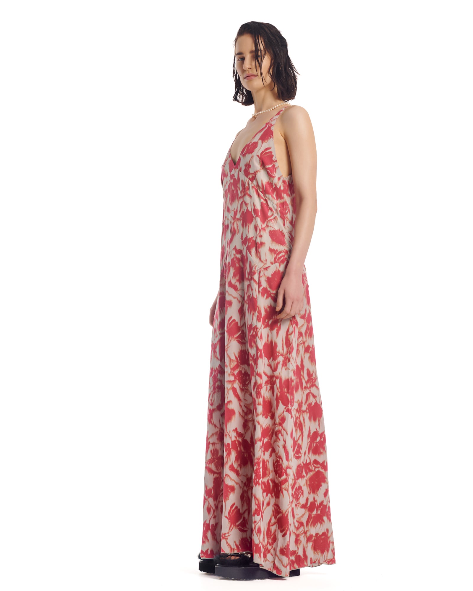 Italian Rose Vintage Maxi Slip Dress