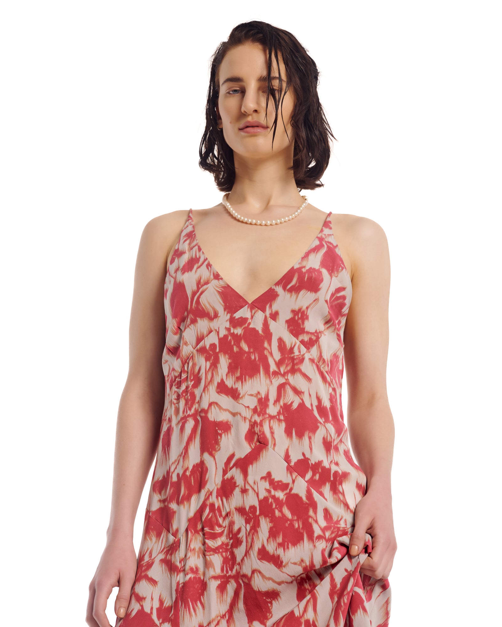 Italian Rose Vintage Maxi Slip Dress