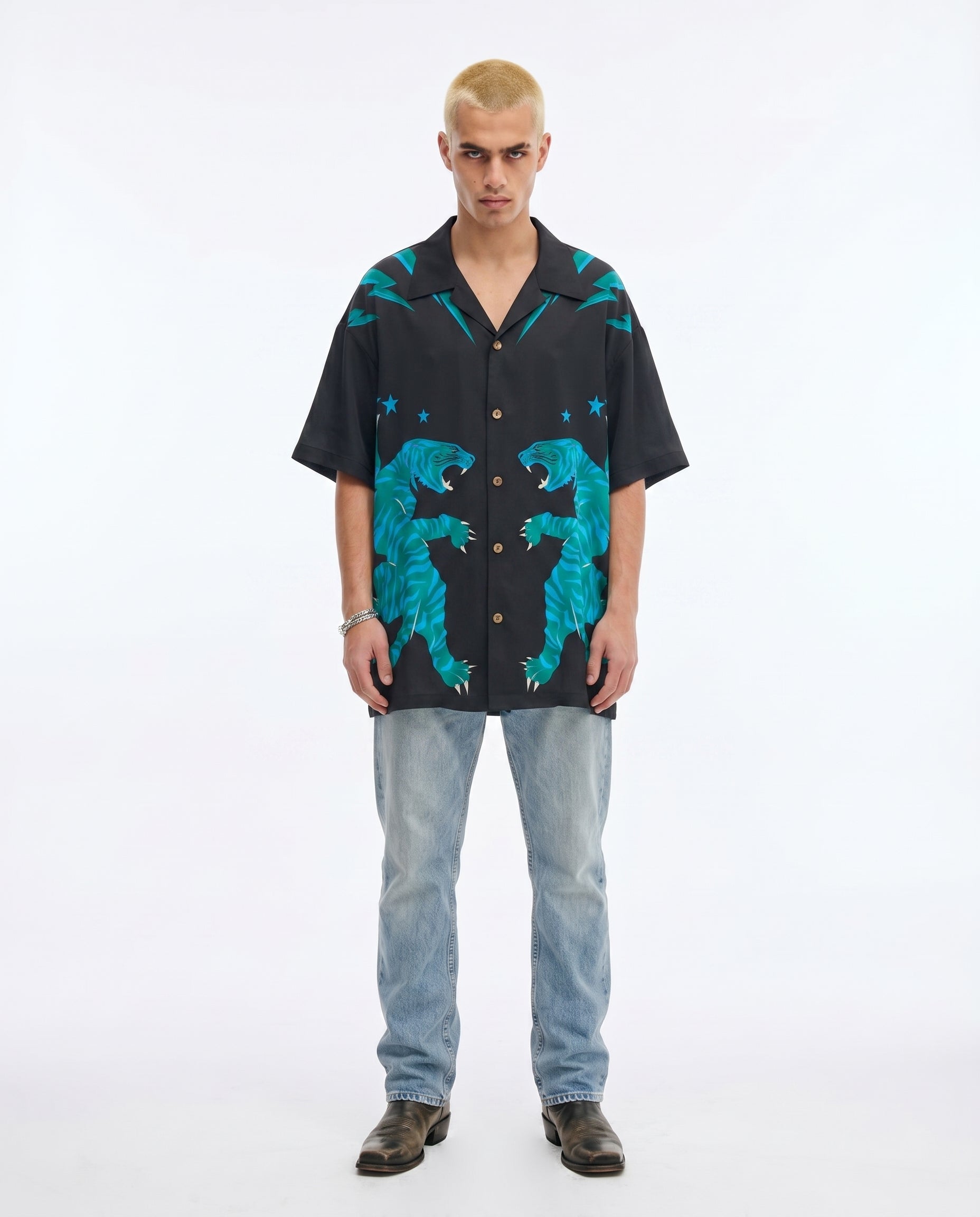 Osaka Tiger Silk Shirt