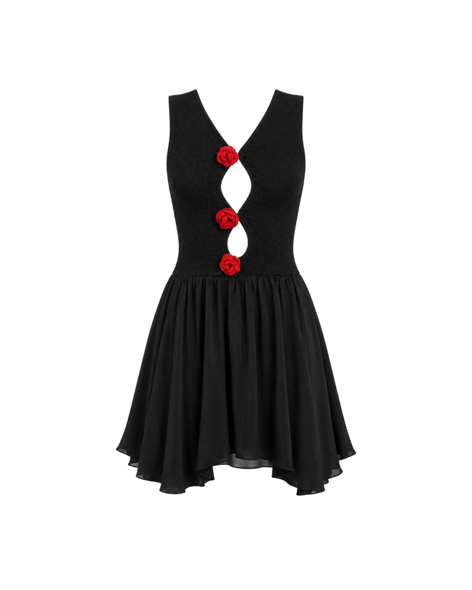 Couture Rose Vixen Satin Dress THE TALES