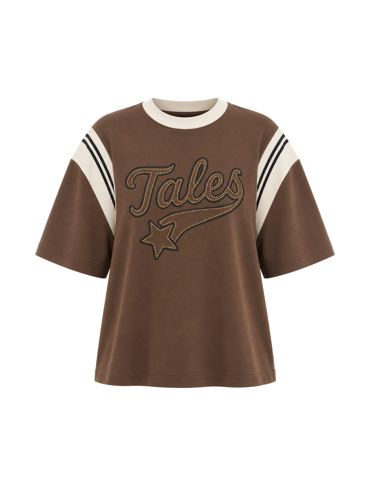 Exaggerated Sports Studded Tales Tee THE TALES