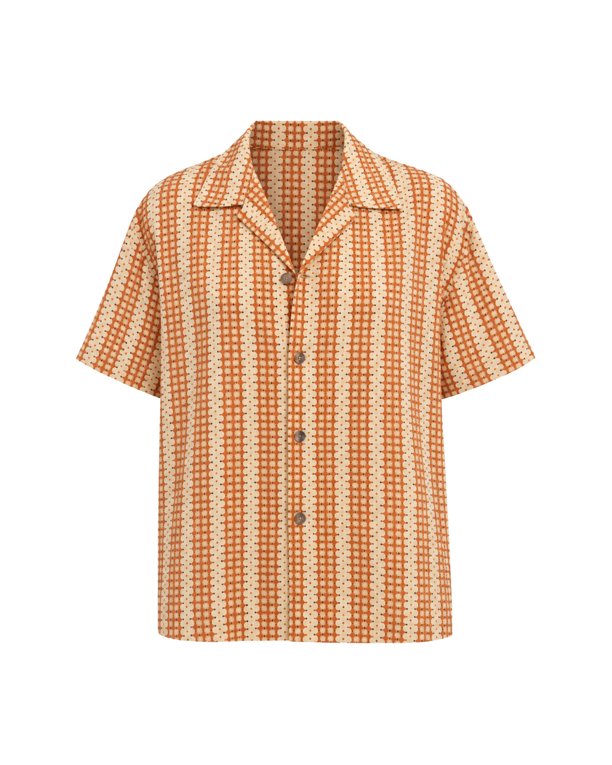 Retro Daisy Crepe Camp Shirt THE TALES