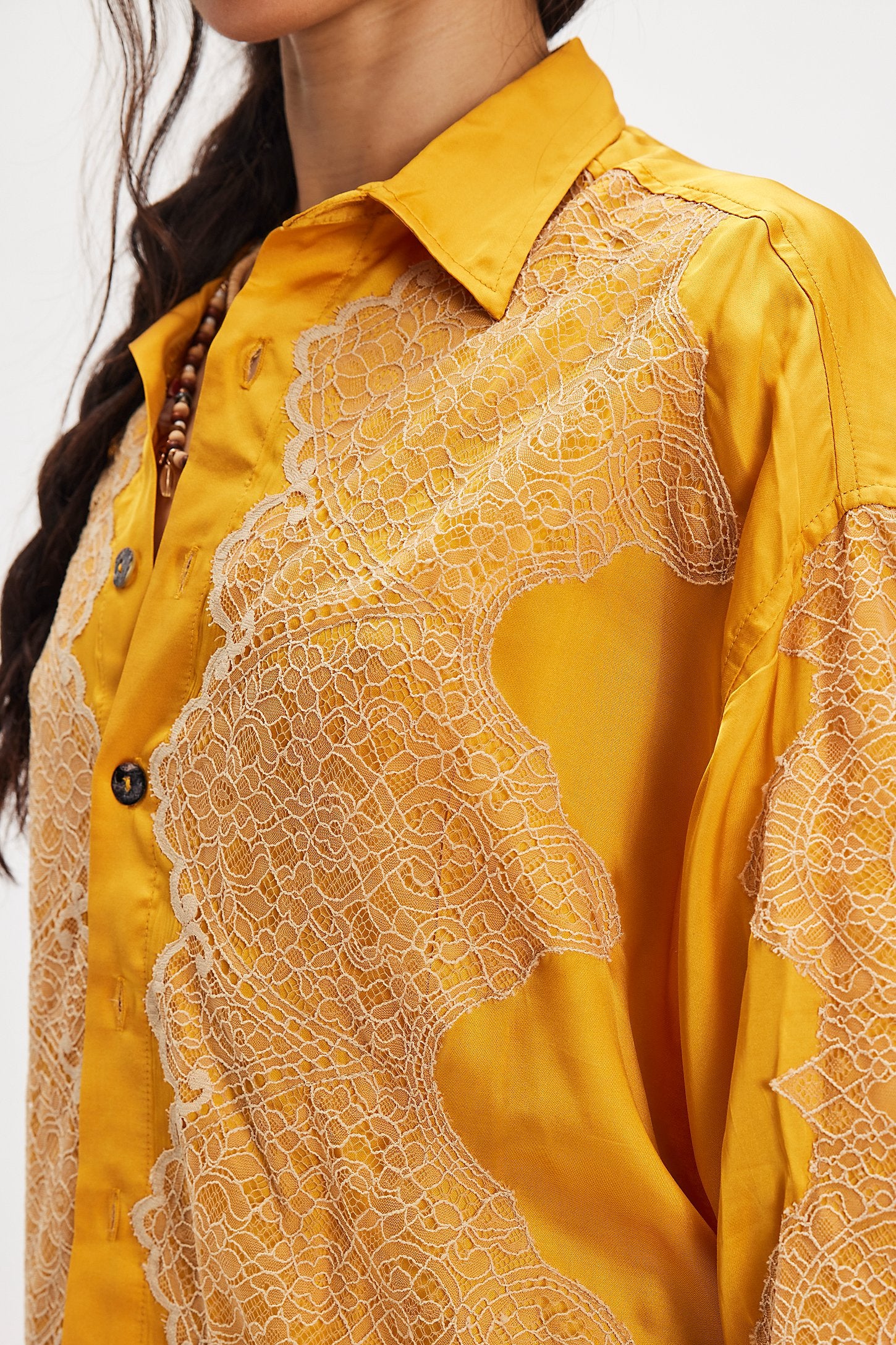 Dixie Satin and Chantilly Lace Shirt
