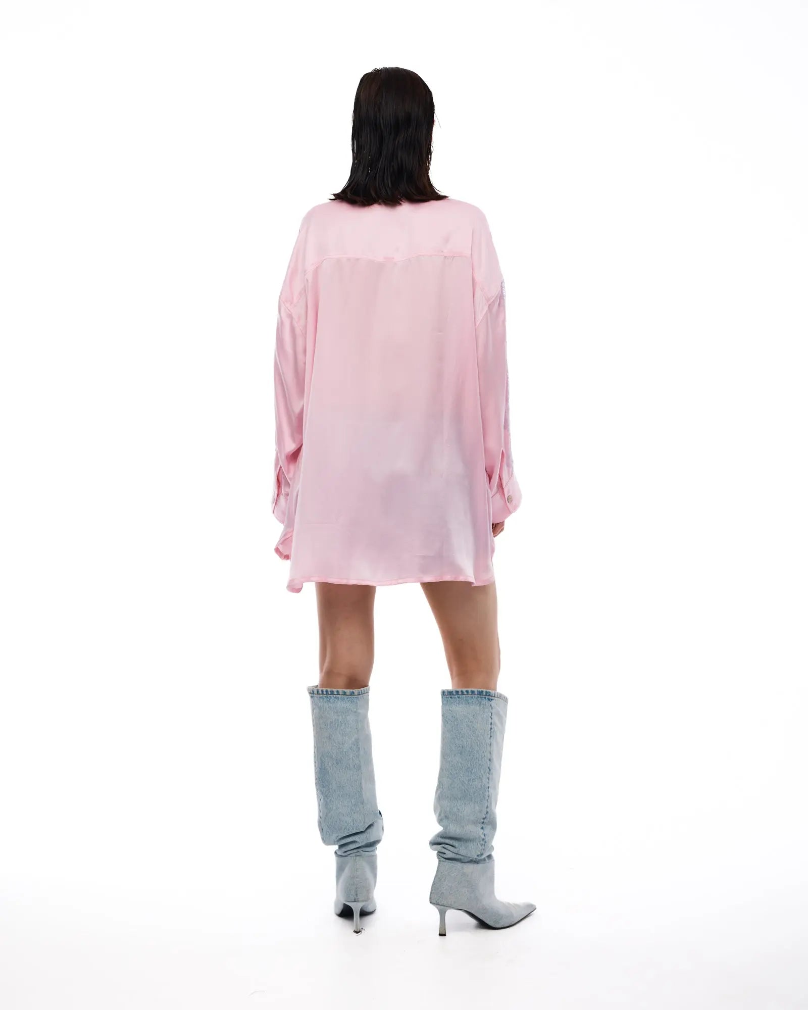 Dixie Satin and Chantilly Lace Shirt by THE TALES - product photo