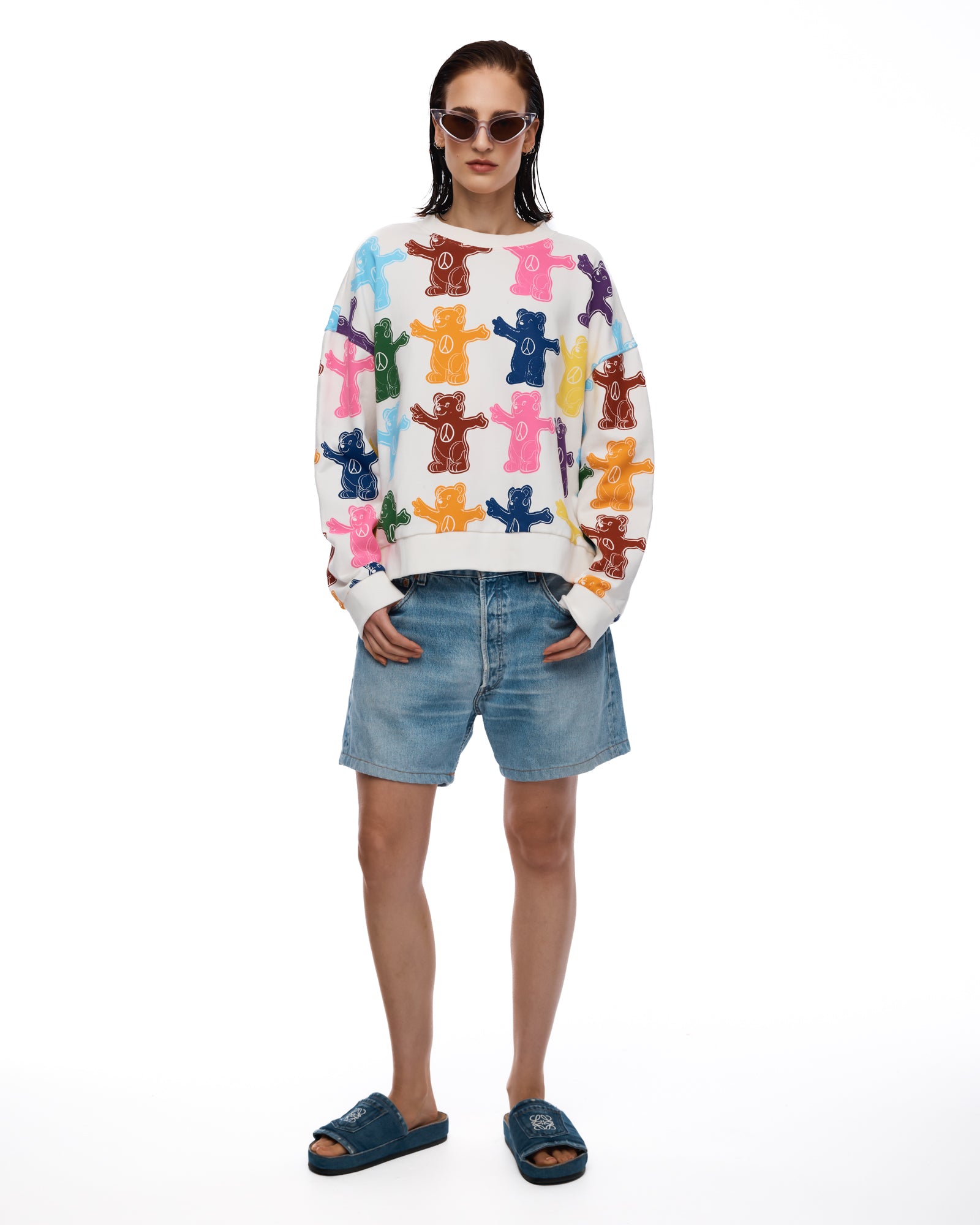 Peace Bear Bamboo Cotton Sweater