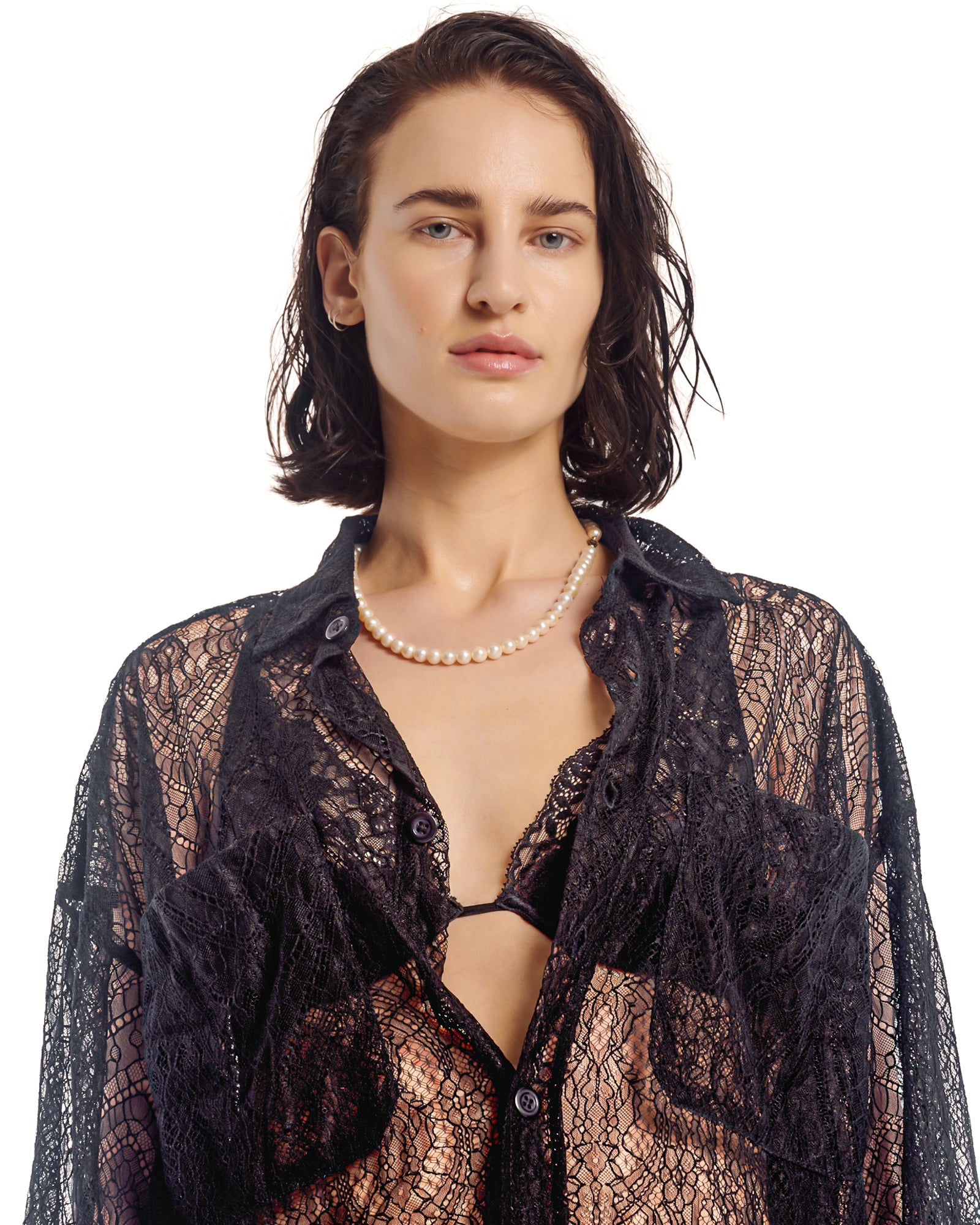 The Tales – Hemd aus Chantilly-Spitze