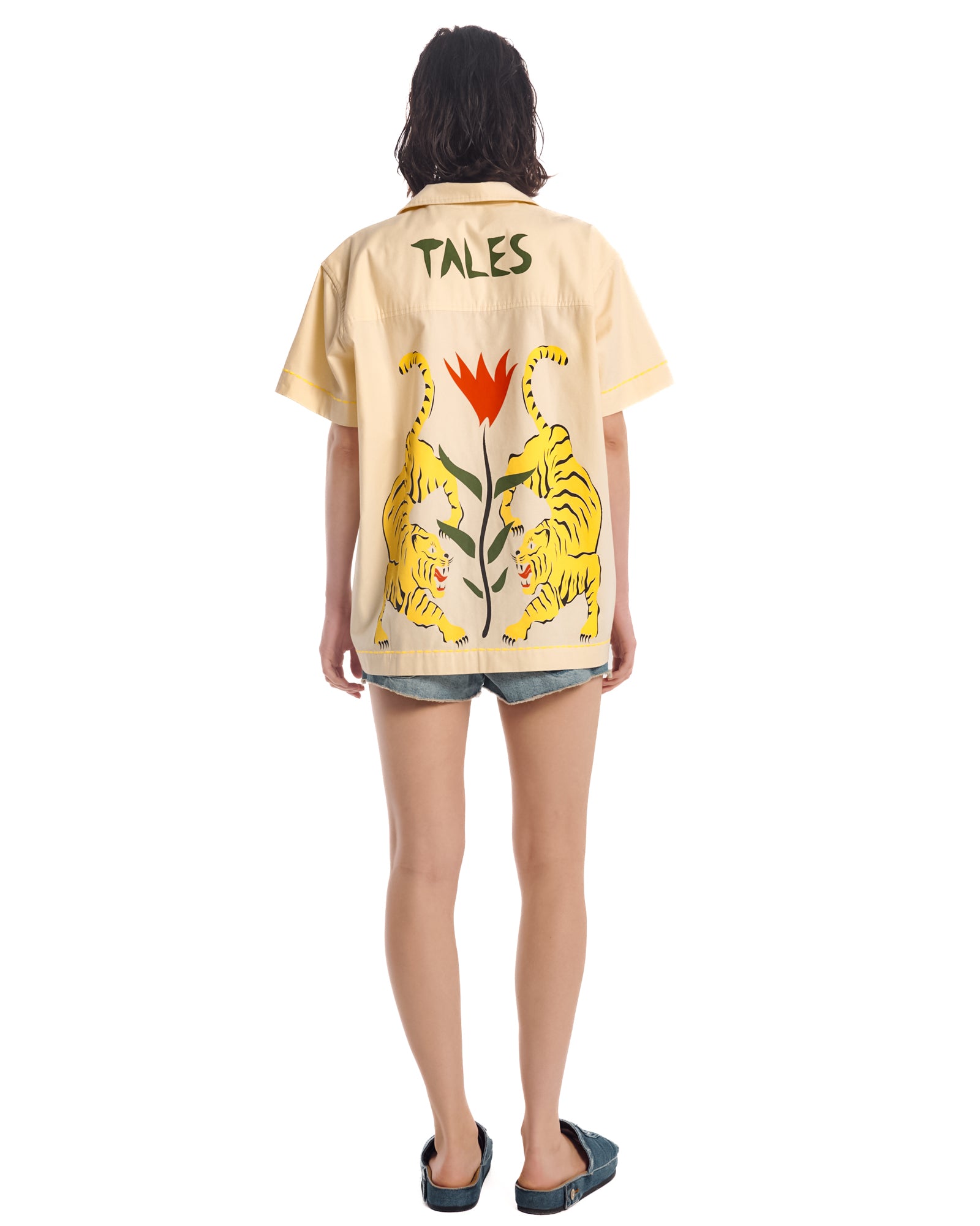 Crouching Tiger Cotton Camp Shirt
