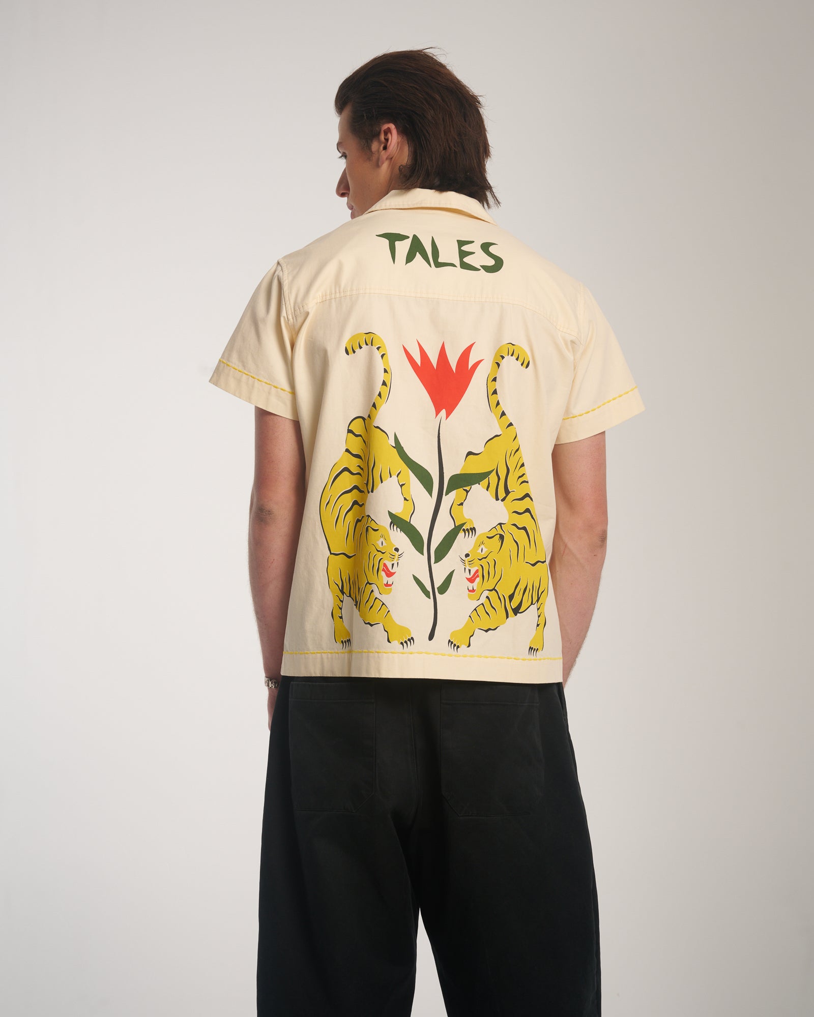 Crouching Tiger Baumwoll-Camp-Shirt