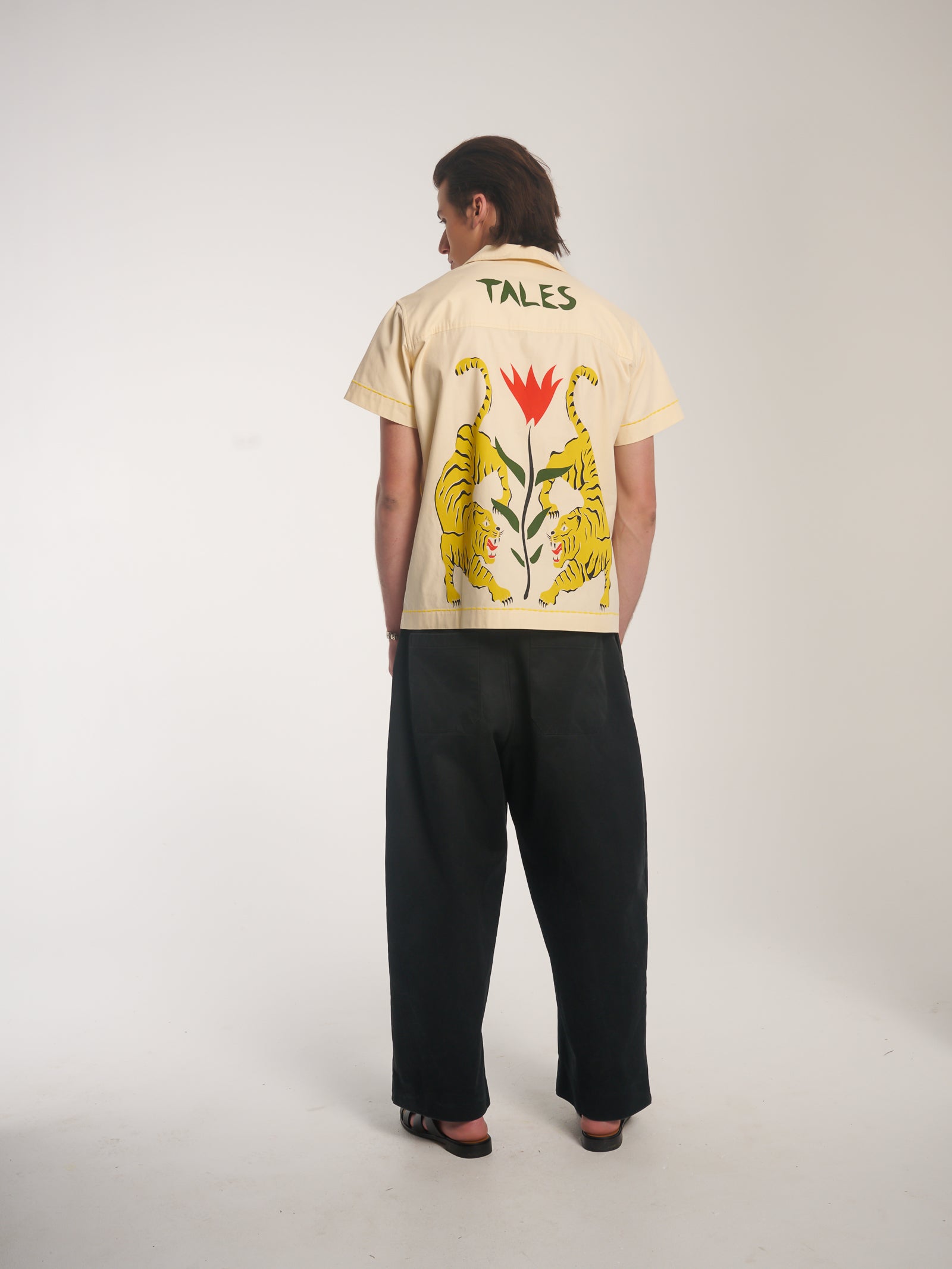 Crouching Tiger Baumwoll-Camp-Shirt