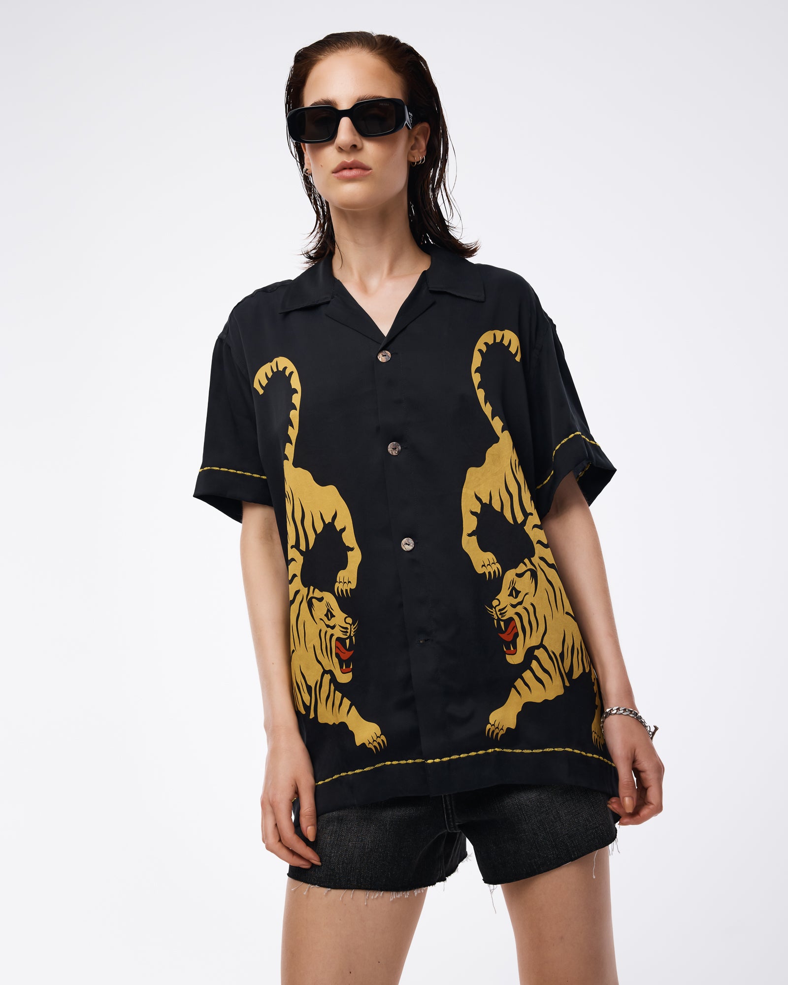 Crouching Tiger Silk Shirt