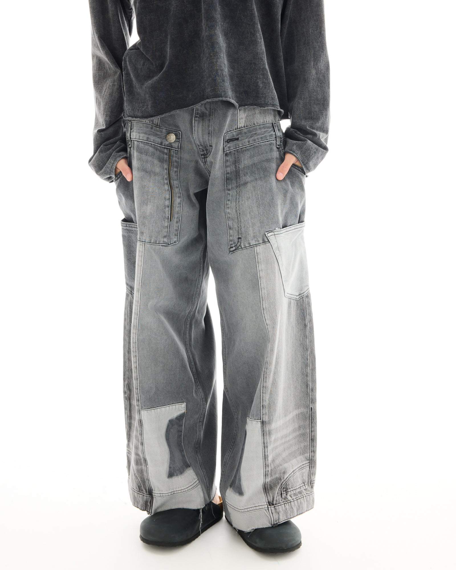 The Tales Reworked Patch Jeans