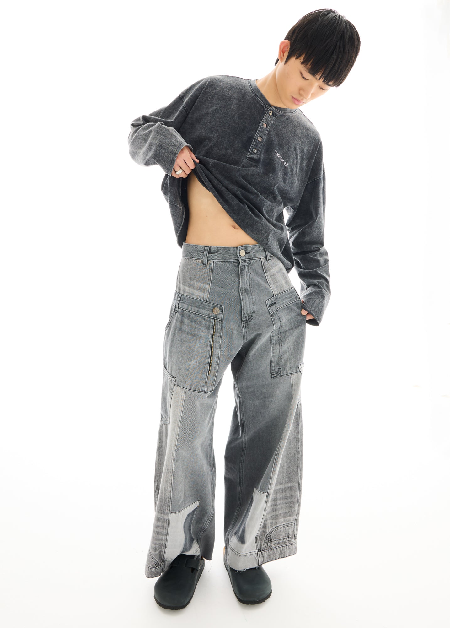 The Tales Reworked Patch Jeans