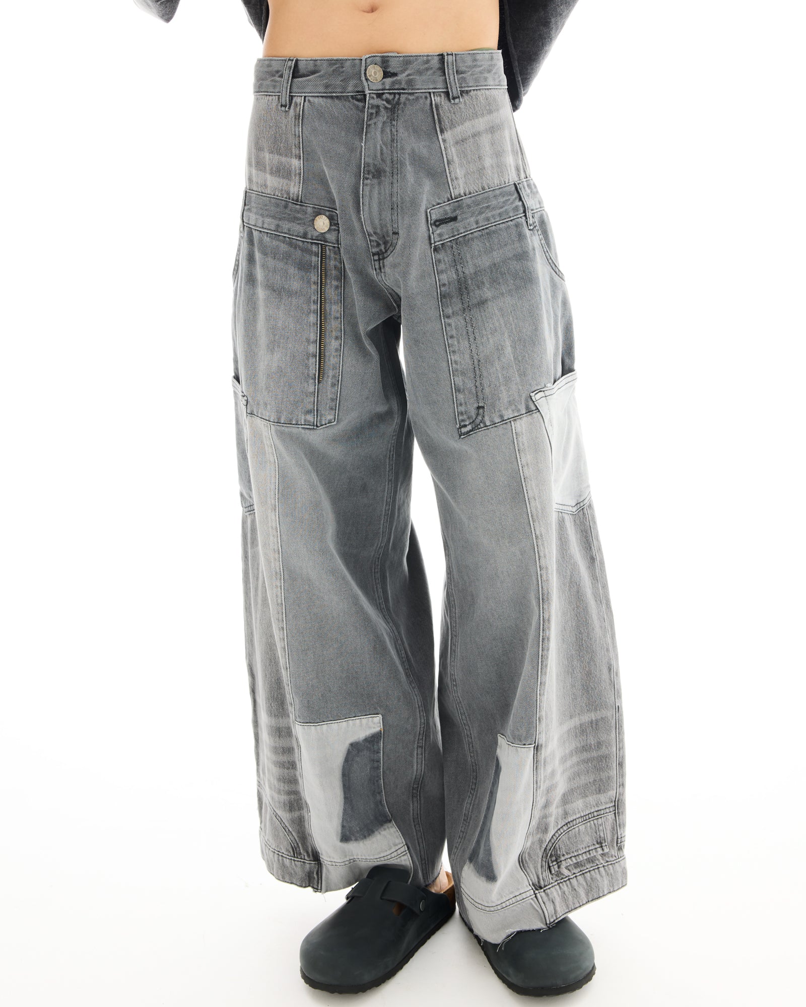 The Tales Reworked Patch Jeans