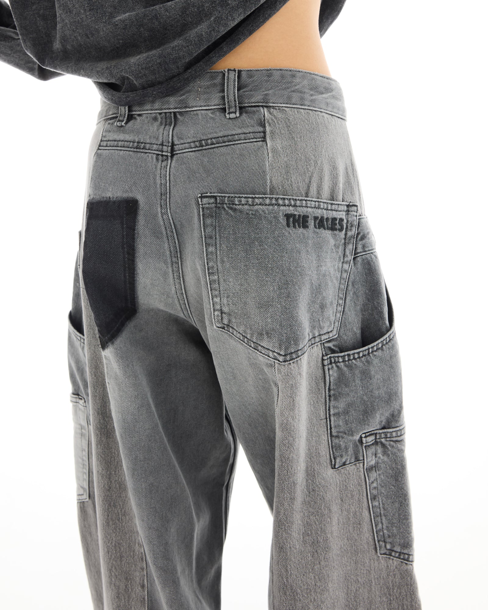 The Tales Reworked Patch Jeans