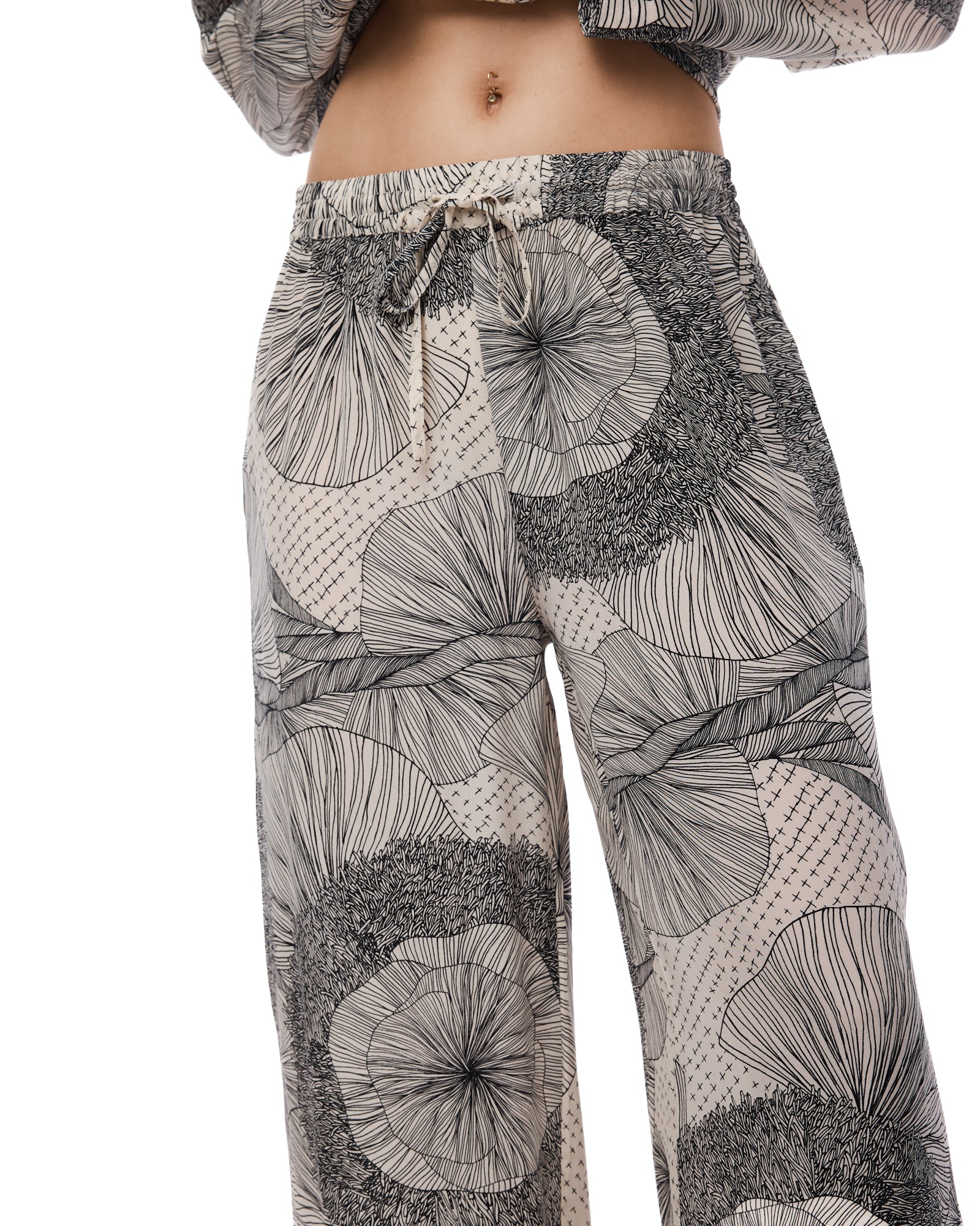 The Illustrated Flower Pant