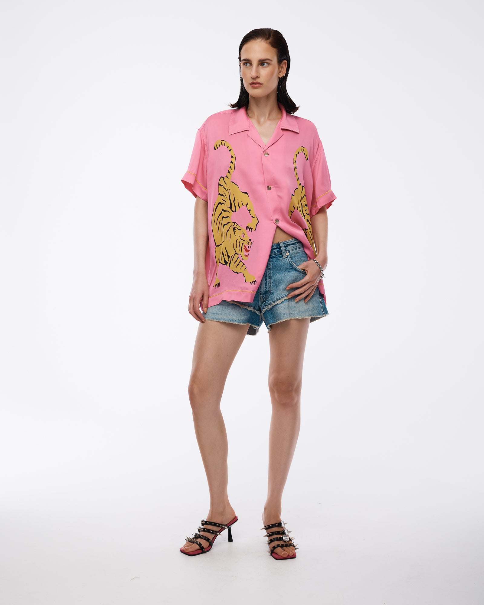 Crouching Tiger Washed Silk Shirt