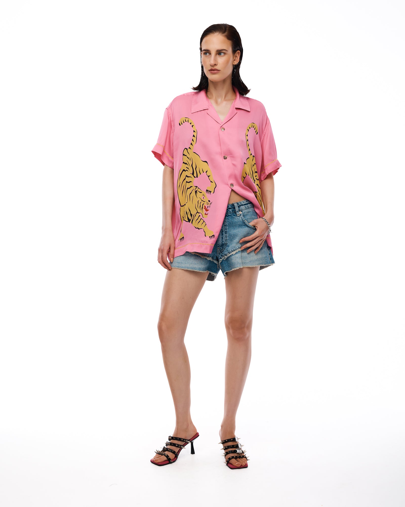 Crouching Tiger Washed Silk Shirt