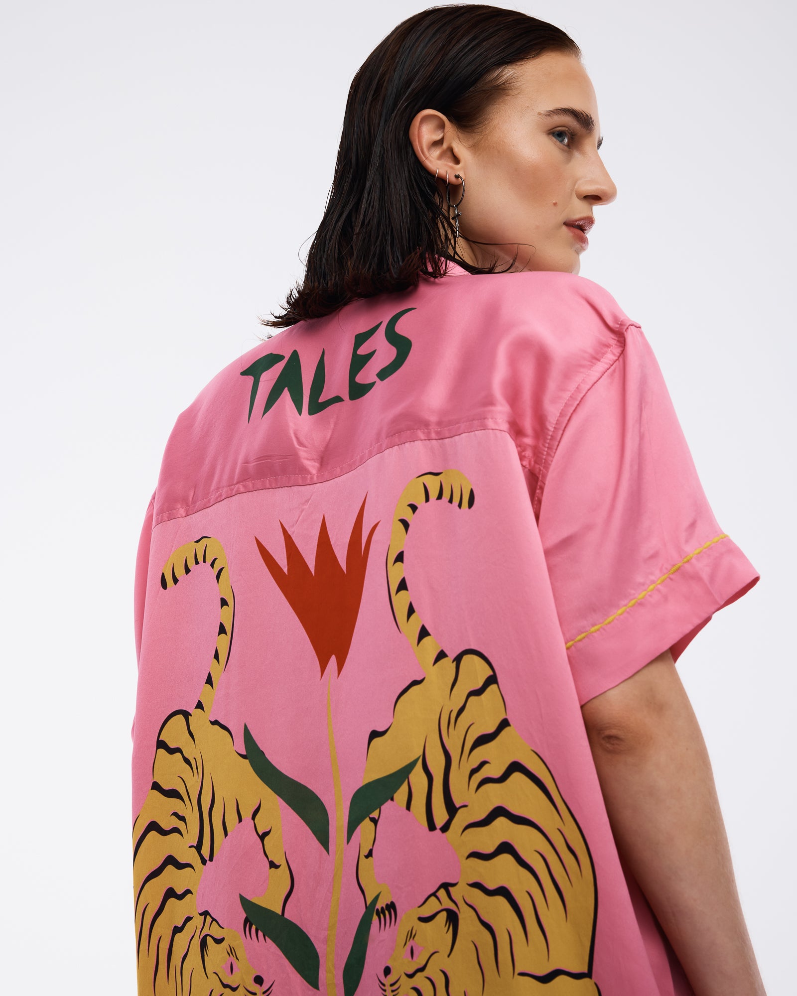 Crouching Tiger Washed Silk Shirt