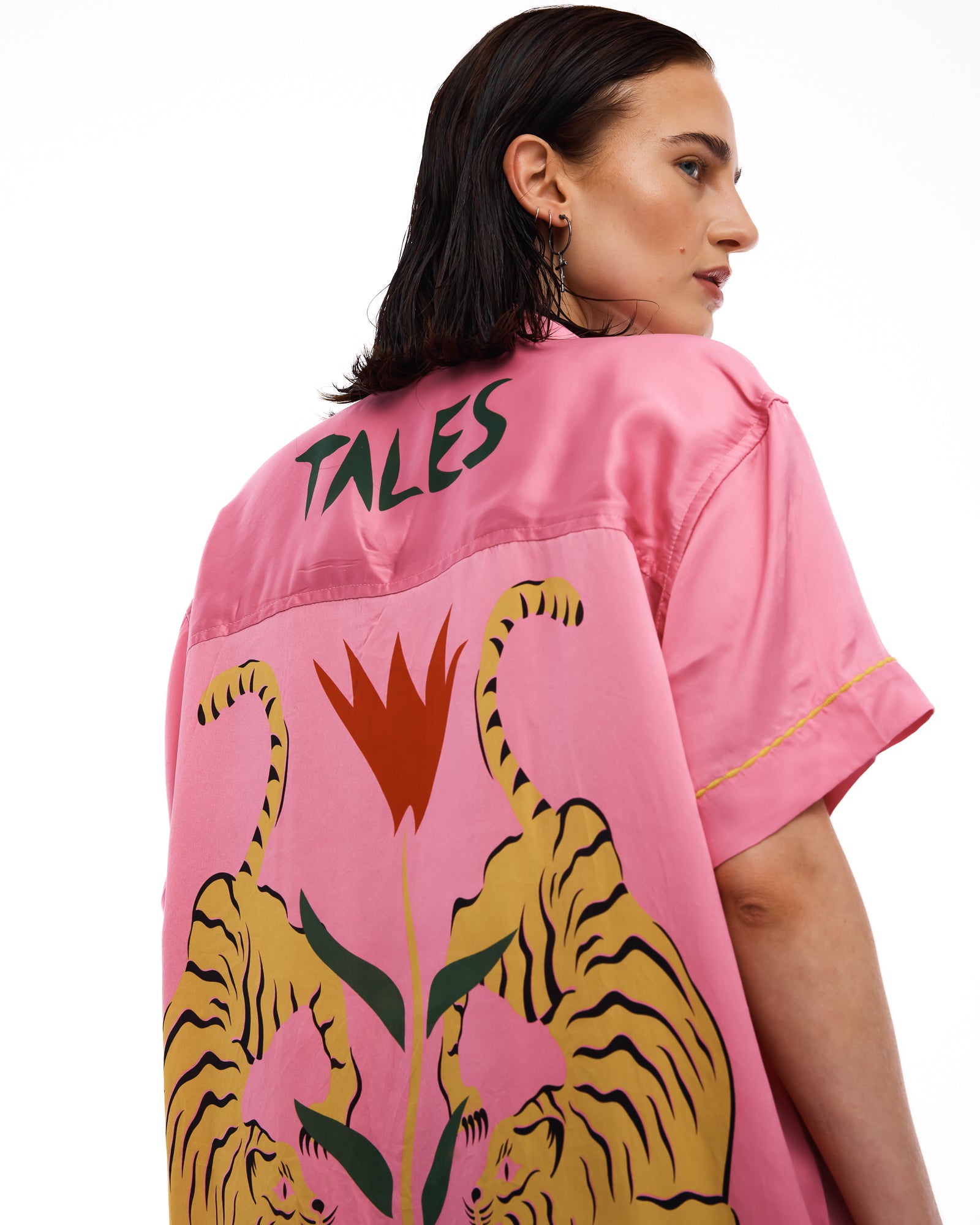 Crouching Tiger Washed Silk Shirt