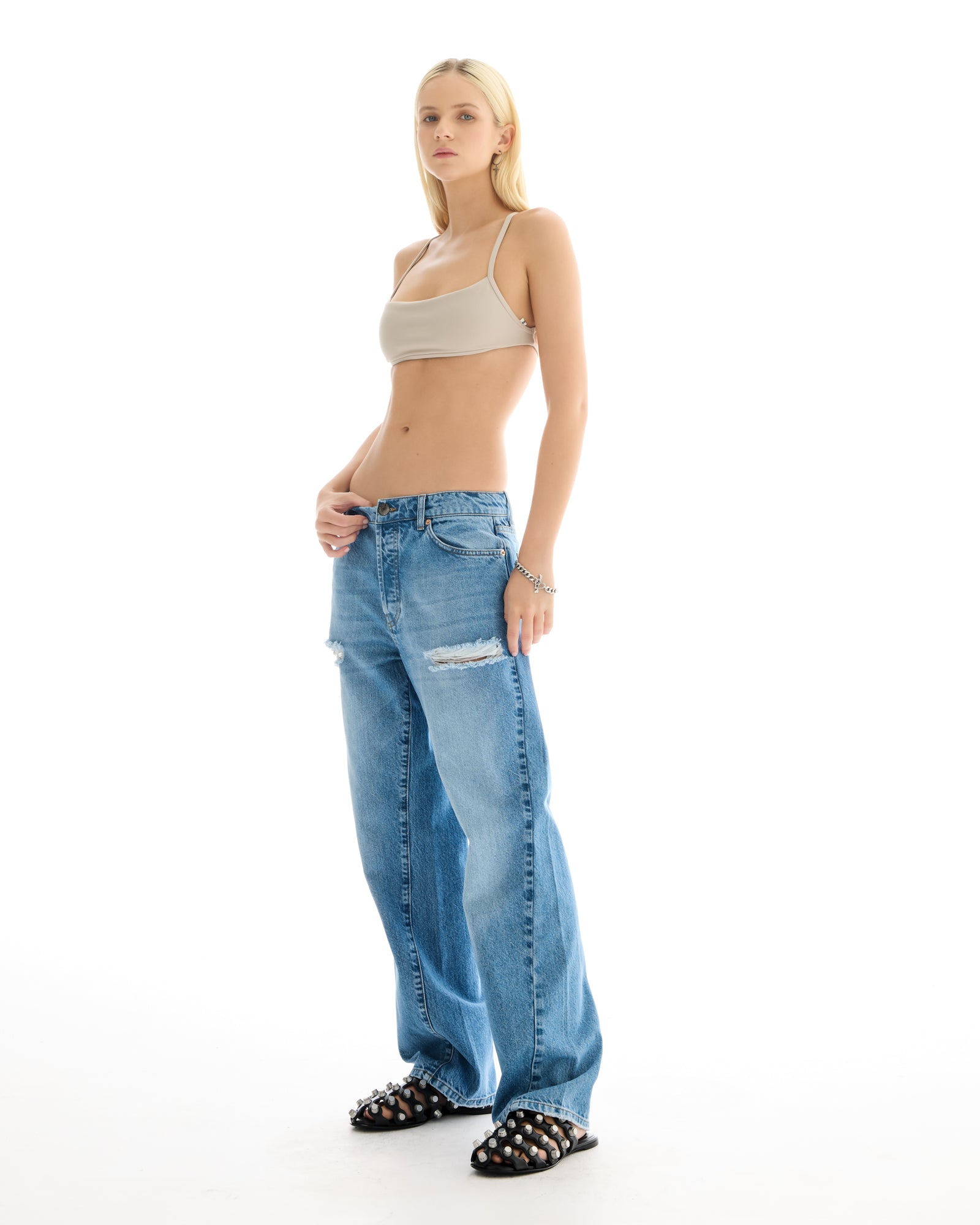 オールドフェイスフル ツイストシームジーンズ