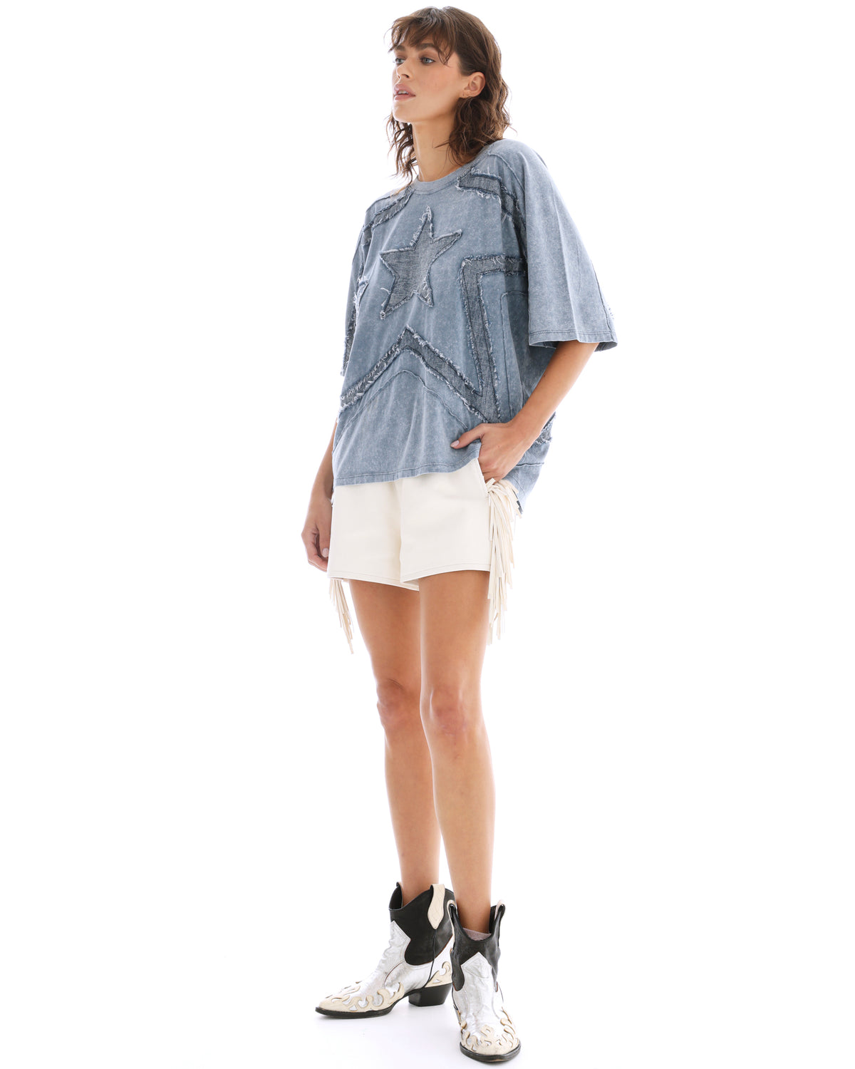 Blue Star 3D Batwing Tee THE TALES