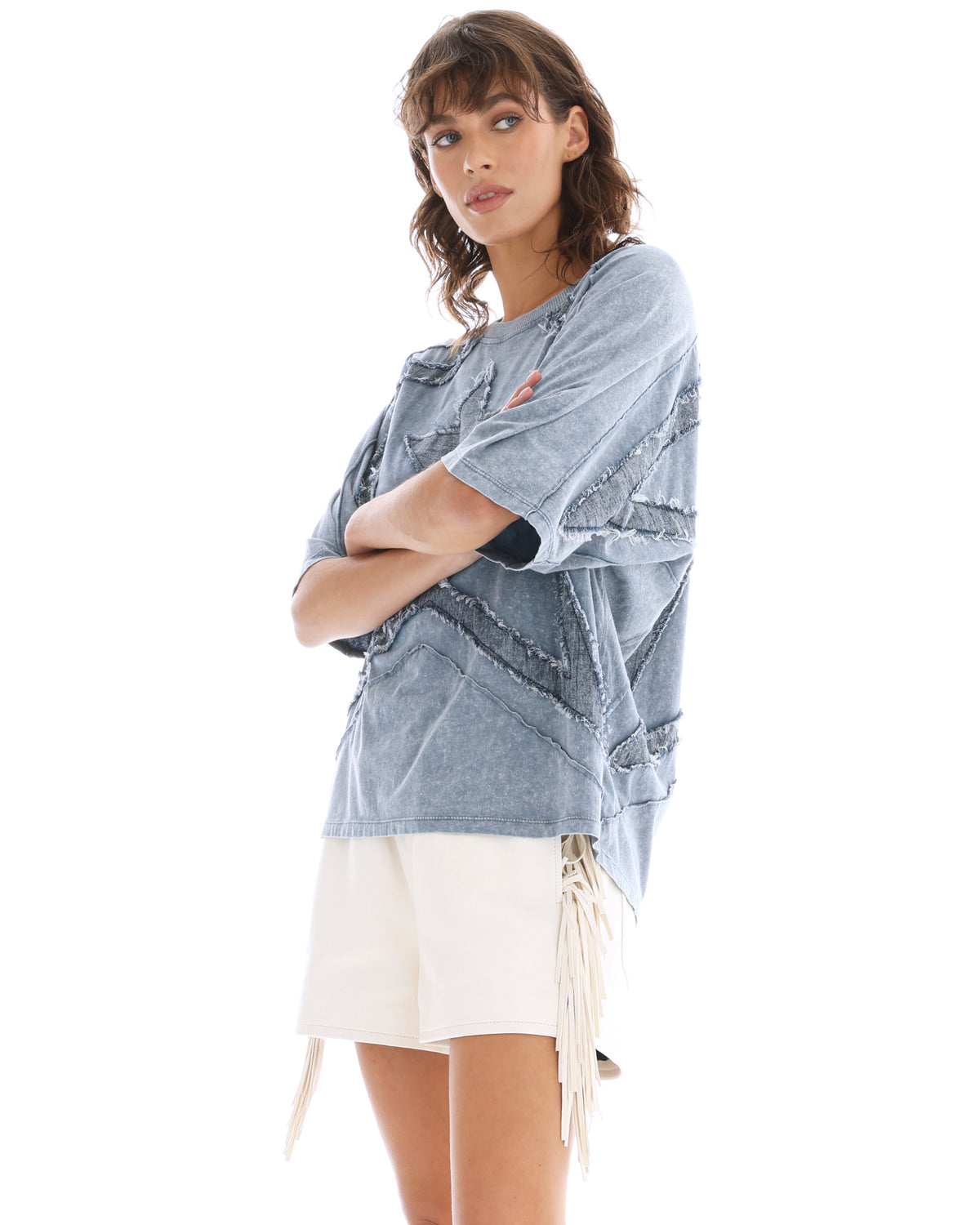 Blue Star 3D Batwing Tee THE TALES