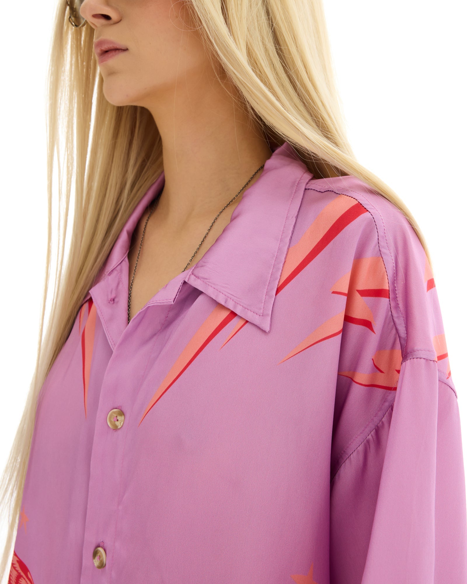 Osaka Tiger Silk Shirt Dress THE TALES