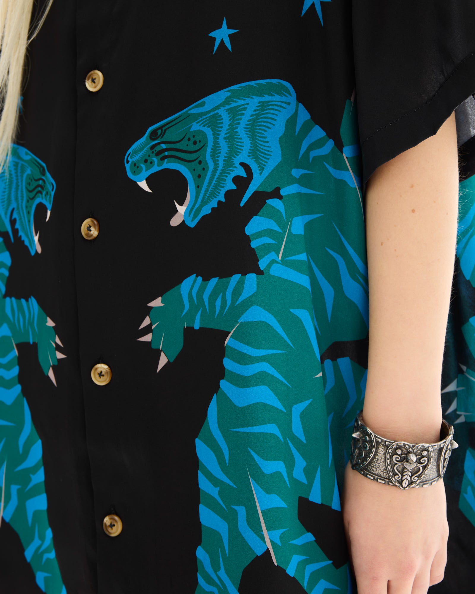 Seidenhemd „Crouching Tiger“