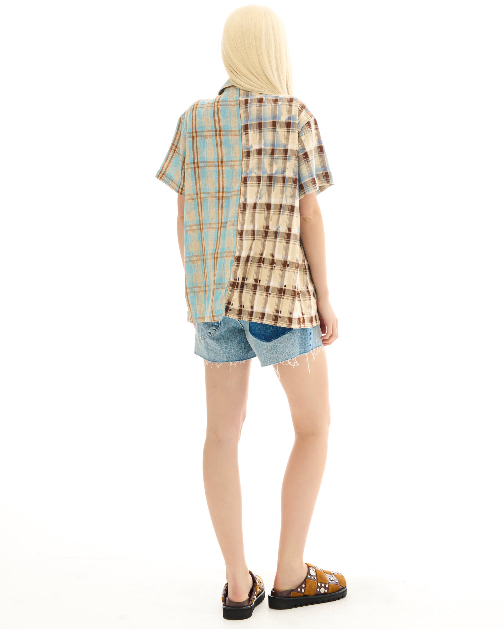 ザ・テイルズ ヴィンテージウォッシュフランネルシャツ