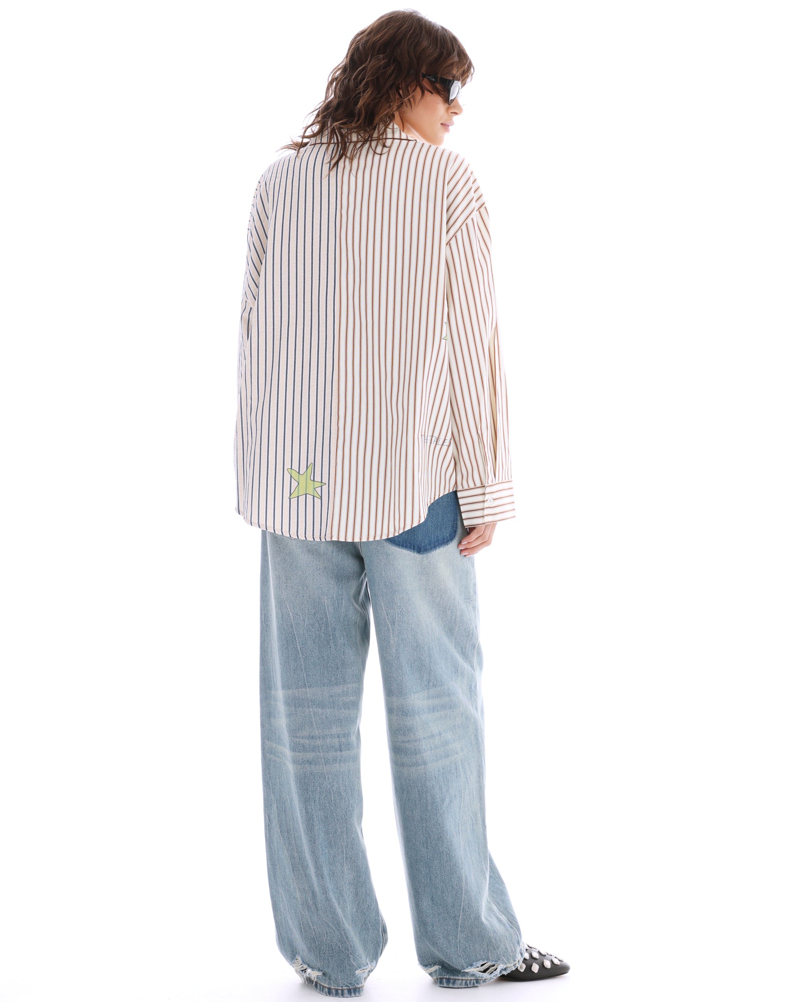 Old Faithful Jeans mit verdrehten Nähten