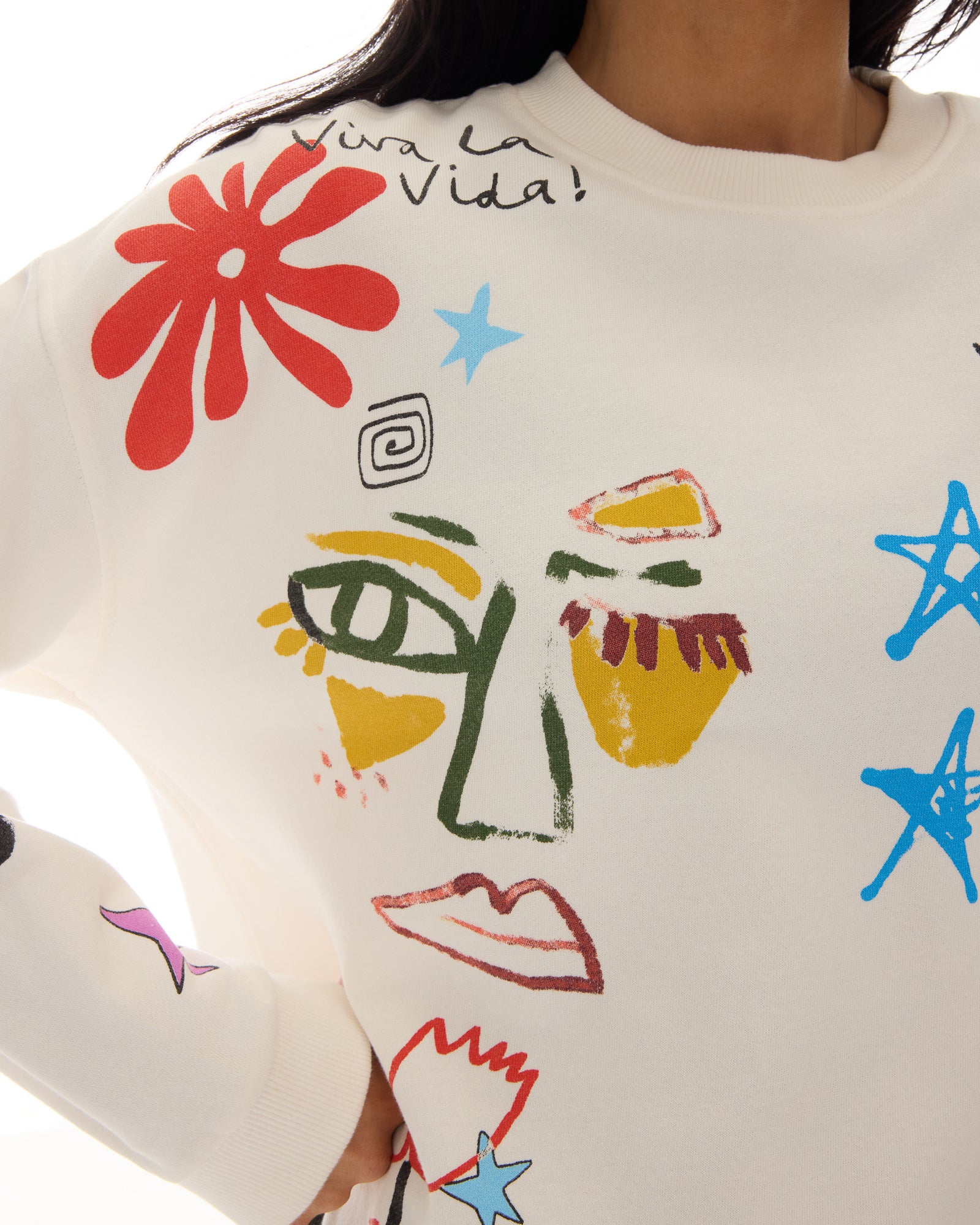 Illustrated Postcards Sweater