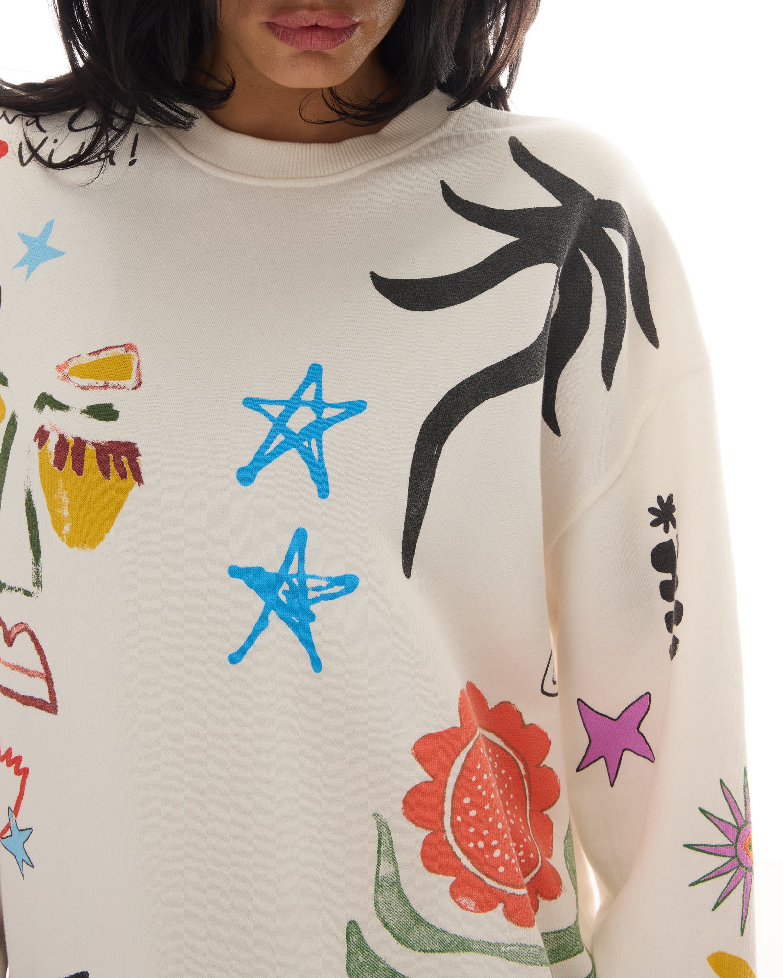 Illustrated Postcards Sweater