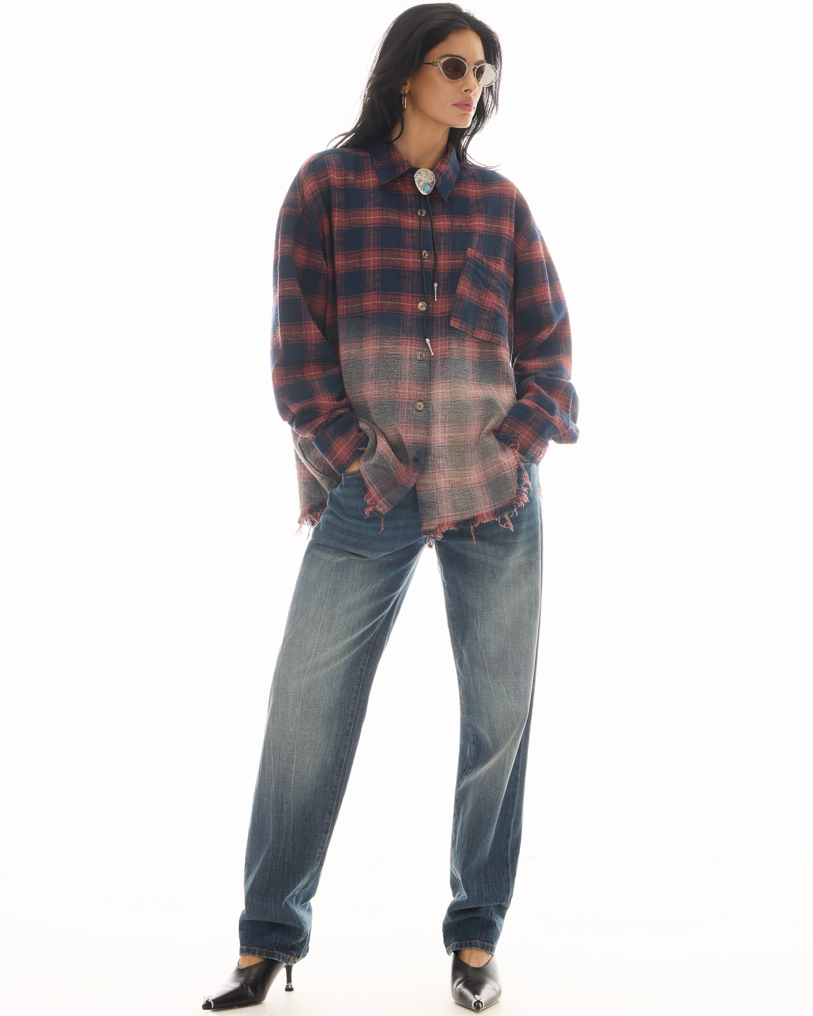 Cutaway Bleached Flannel Shirt THE TALES
