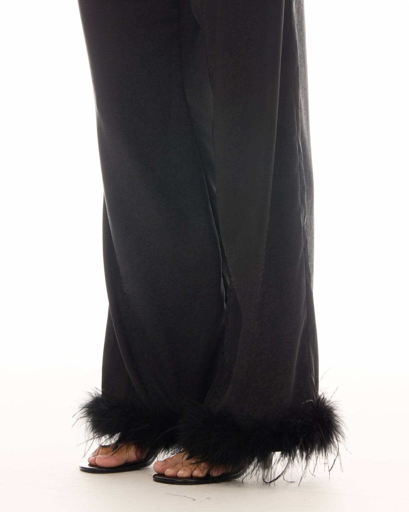 Frida Feather Trim Floral Pants by THE TALES - product photo