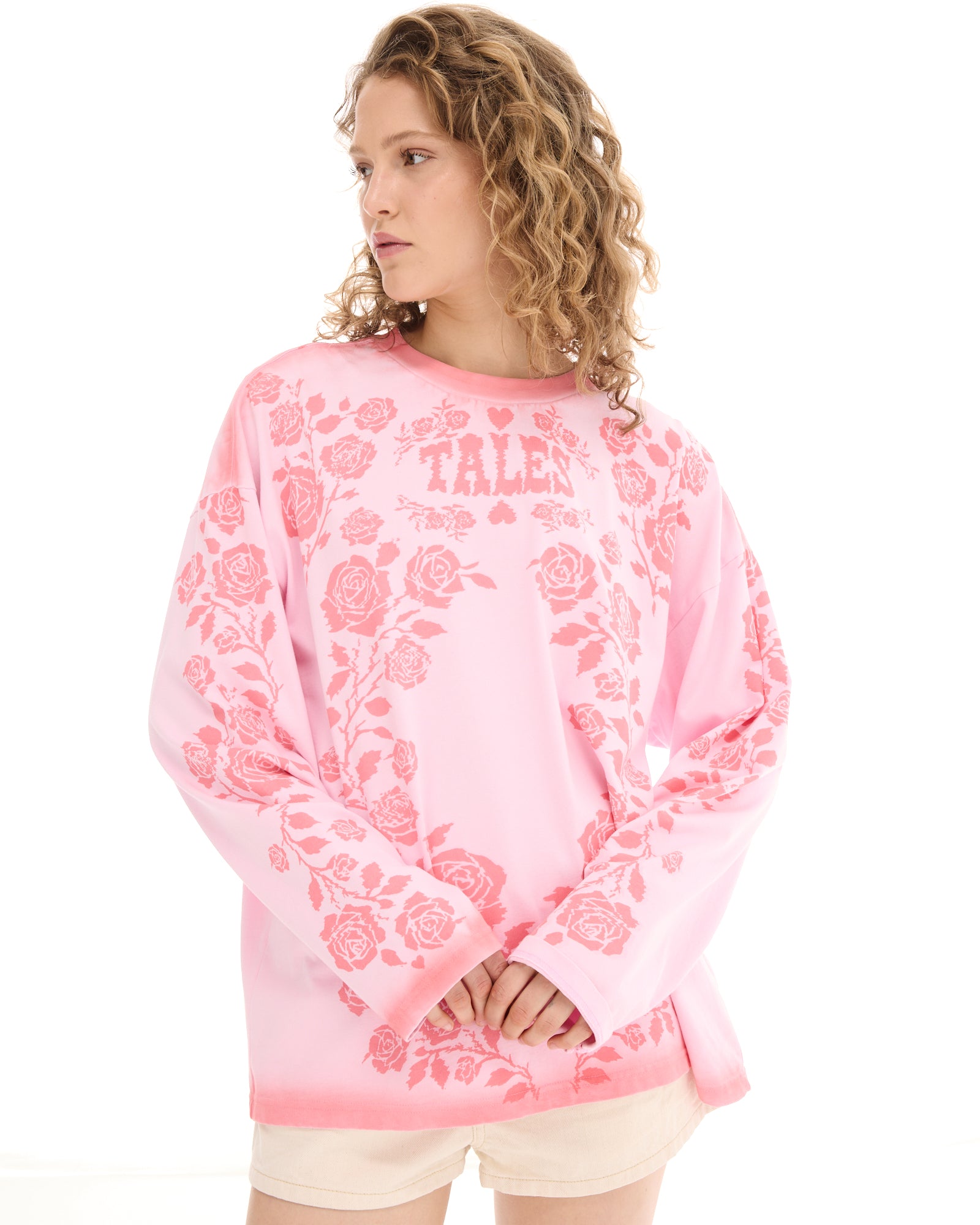 Distorted Rose Long Sleeve Tee THE TALES
