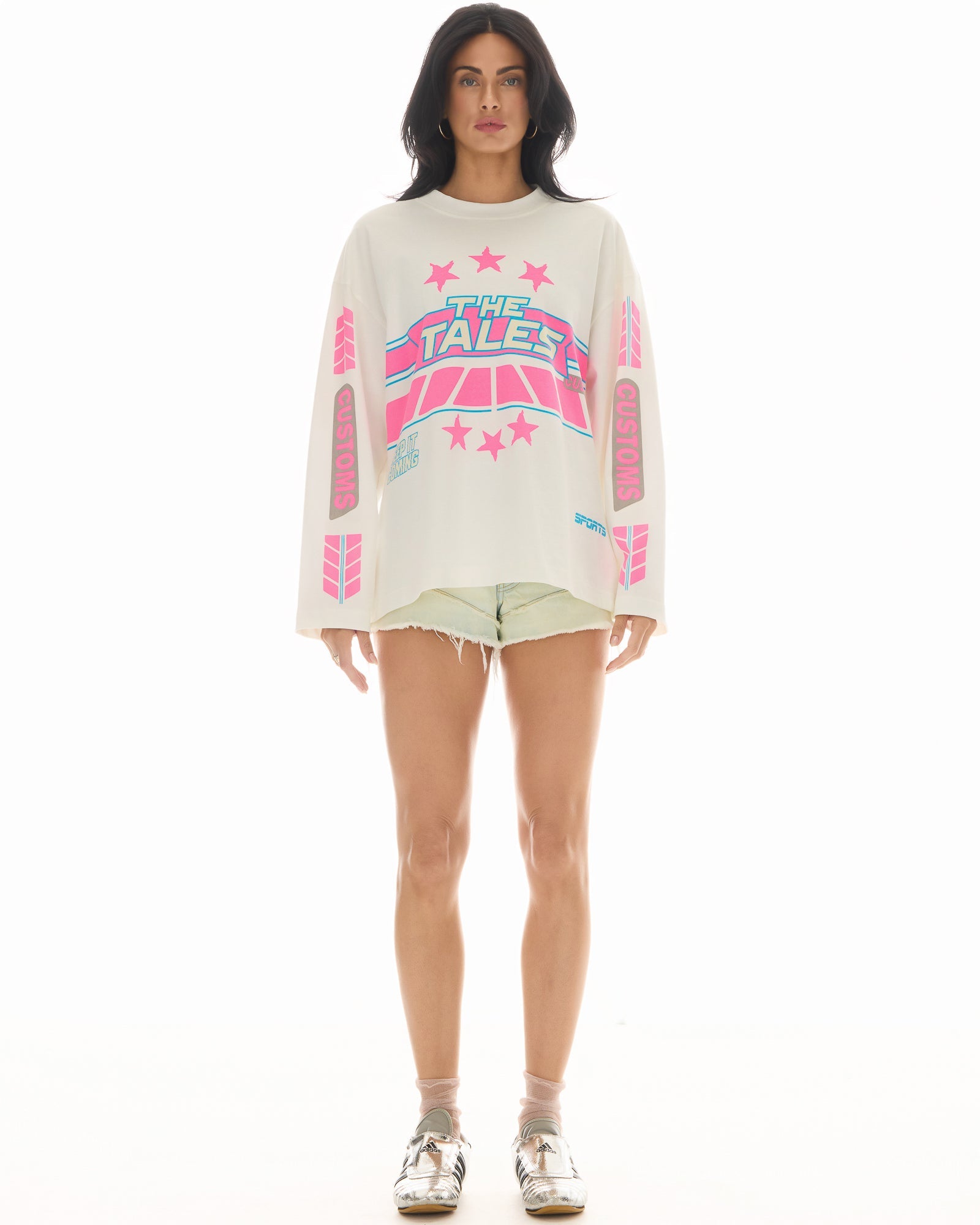 Customs Sports Oversized Long Sleeve by THE TALES - front view