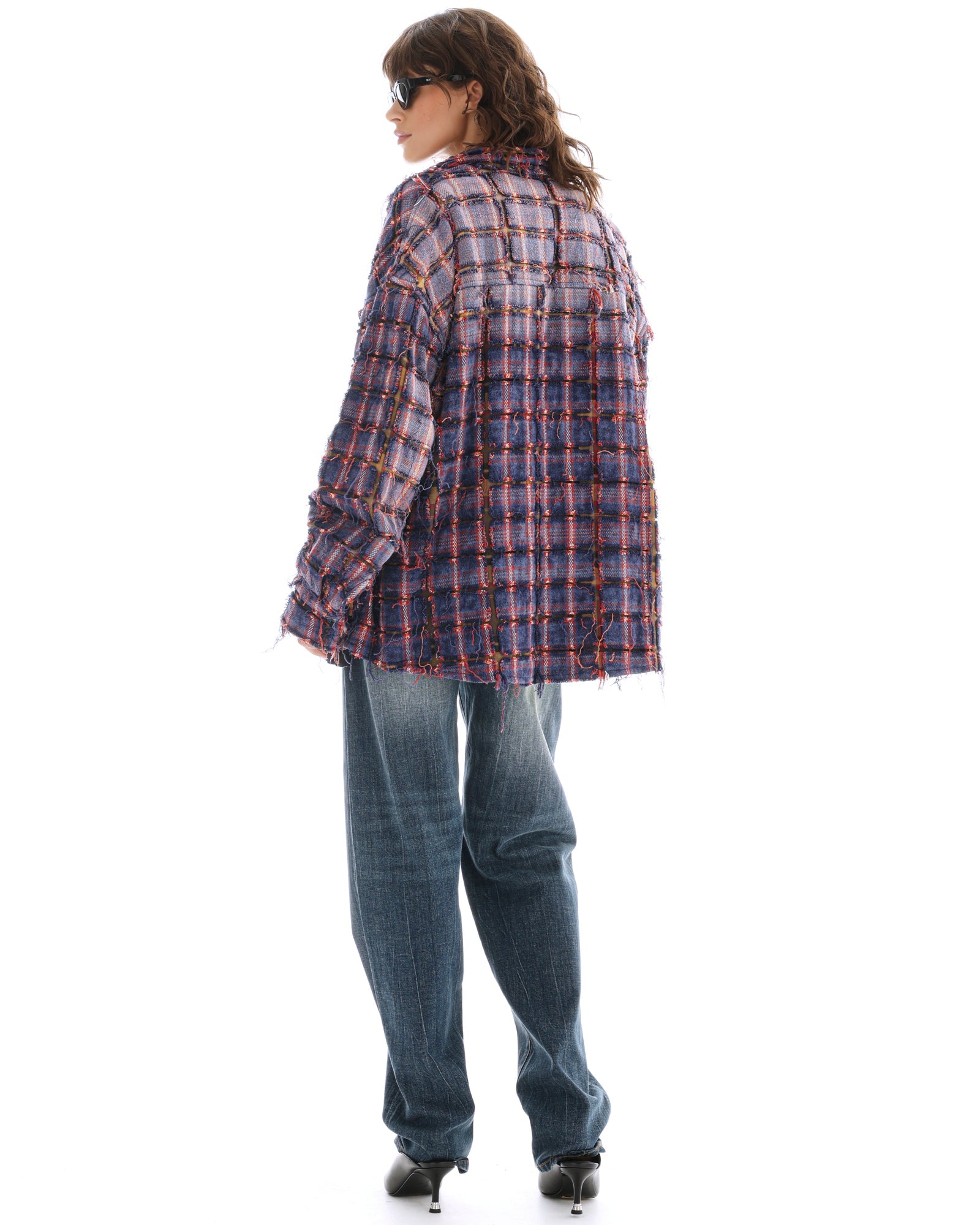 Check Flannel Bonded Jacket by THE TALES - product photo