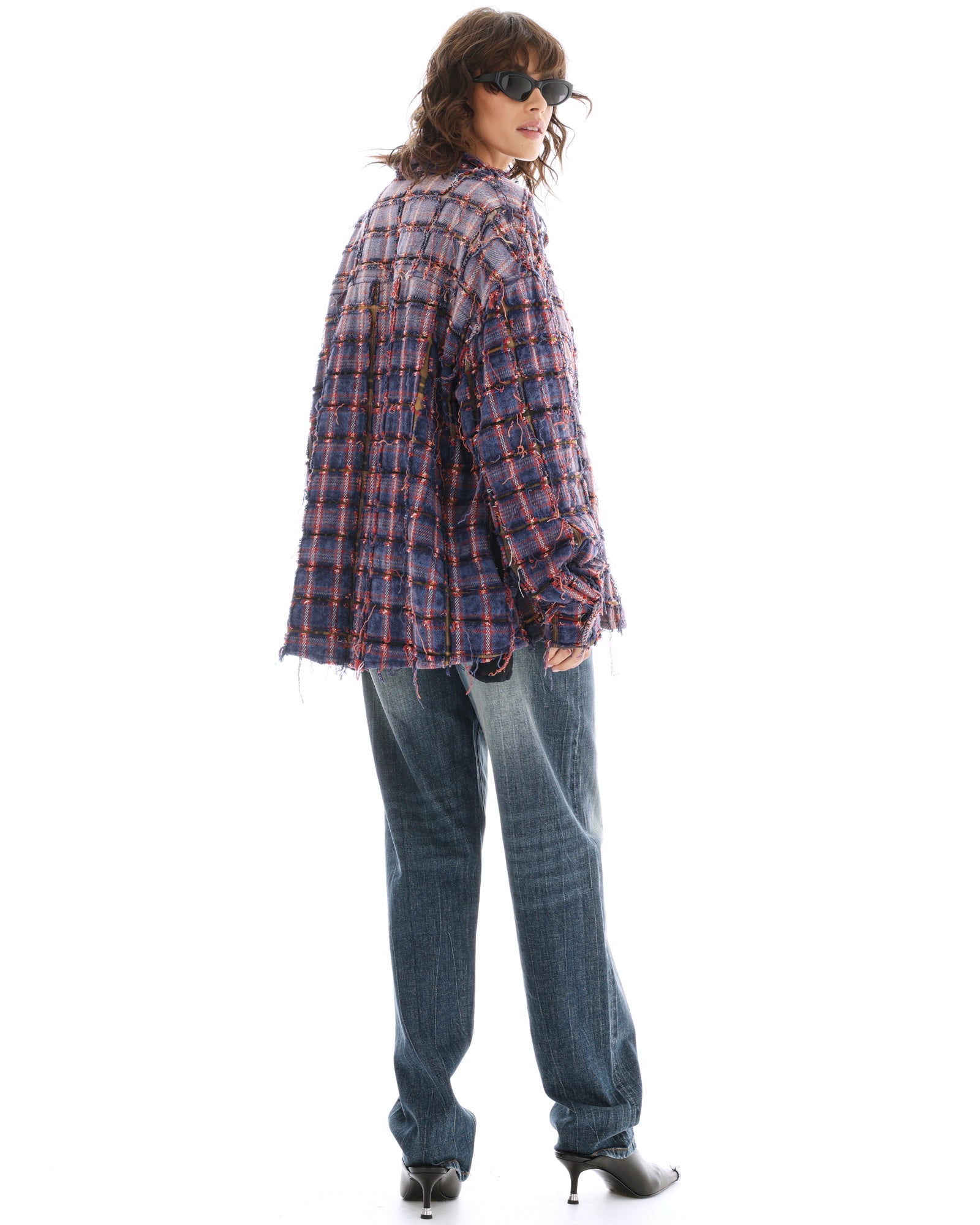 Check Flannel Bonded Jacket by THE TALES - product photo