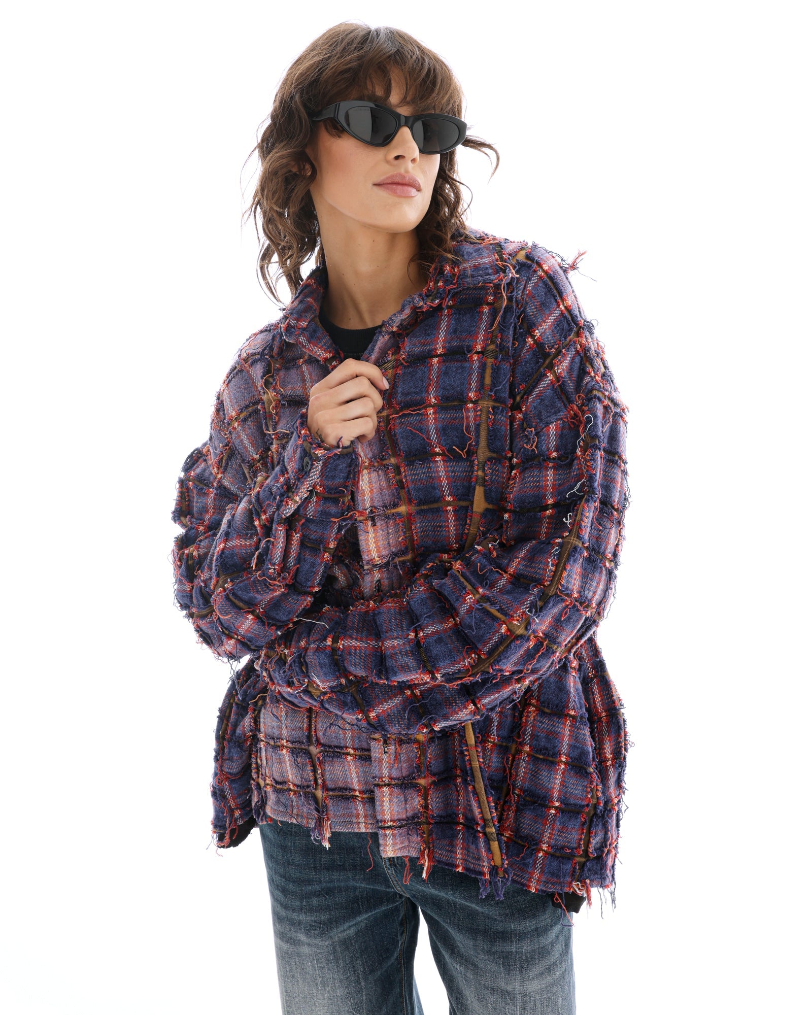 Check Flannel Bonded Jacket THE TALES