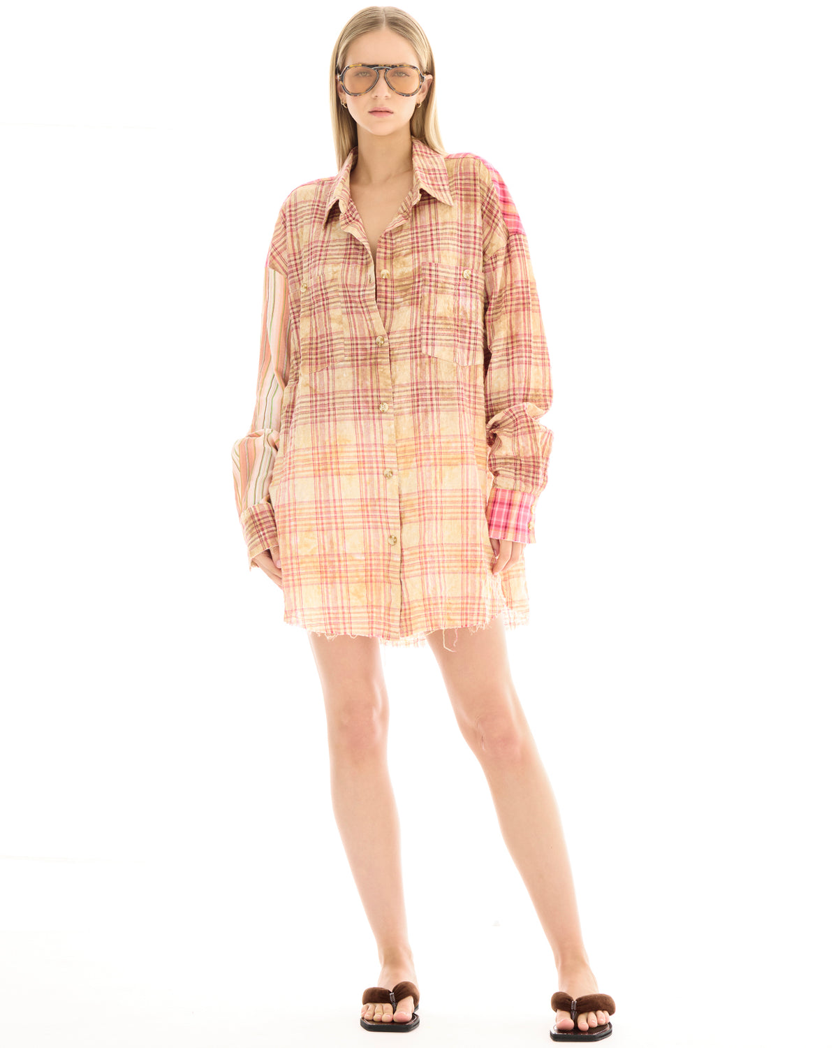 Summer Check Shirt Dress THE TALES