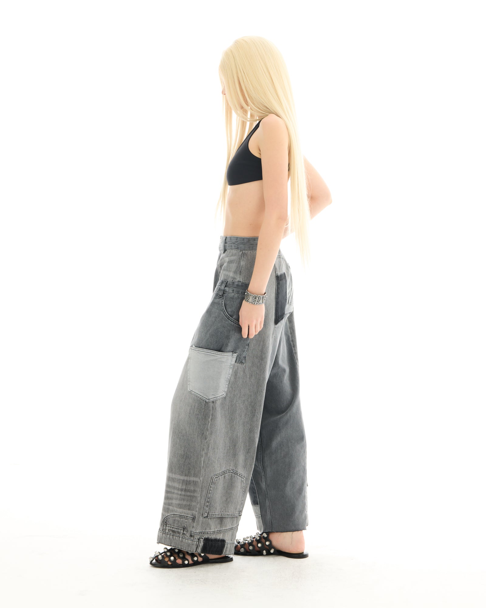 The Tales Reworked Patch Jeans