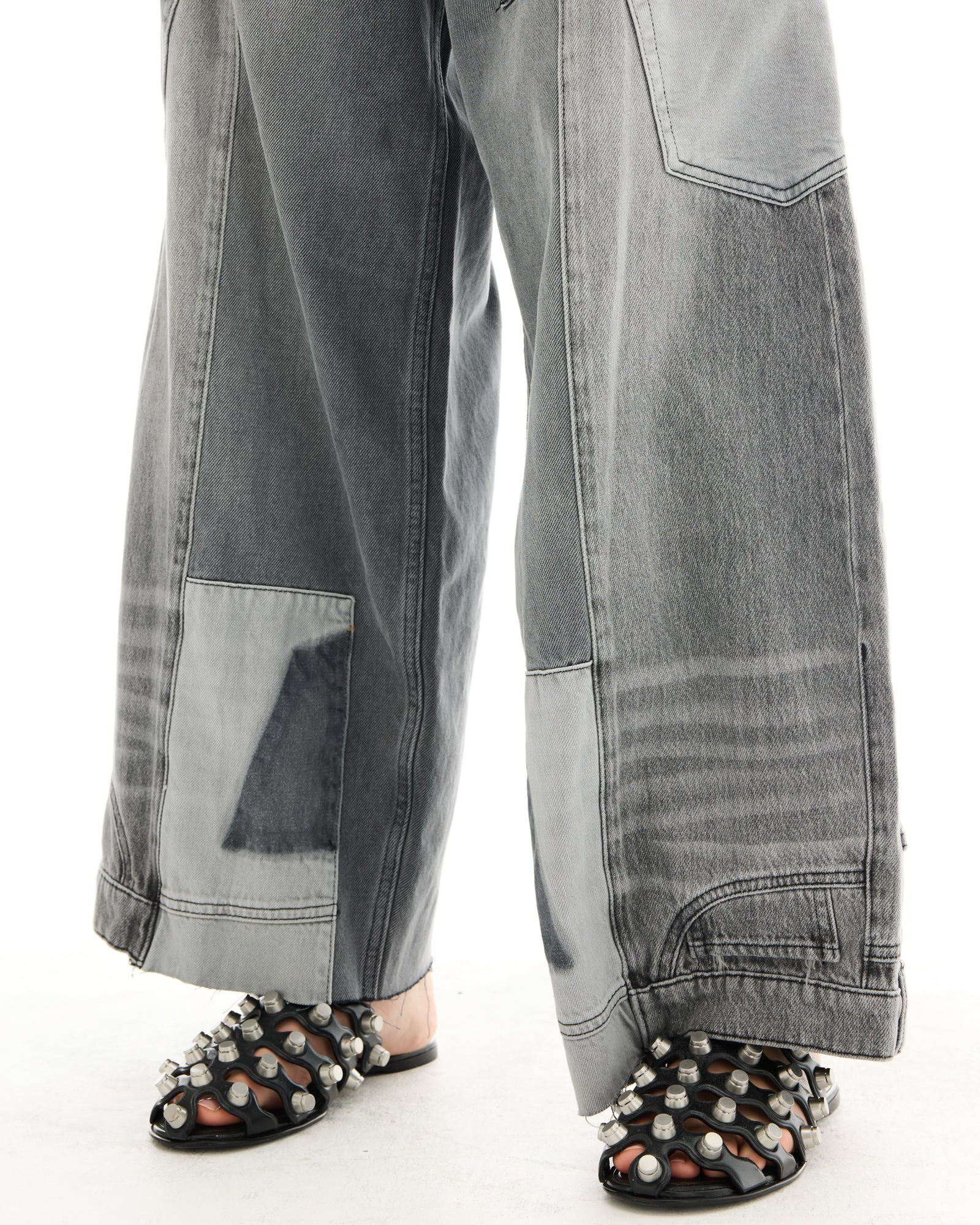 The Tales Reworked Patch Jeans