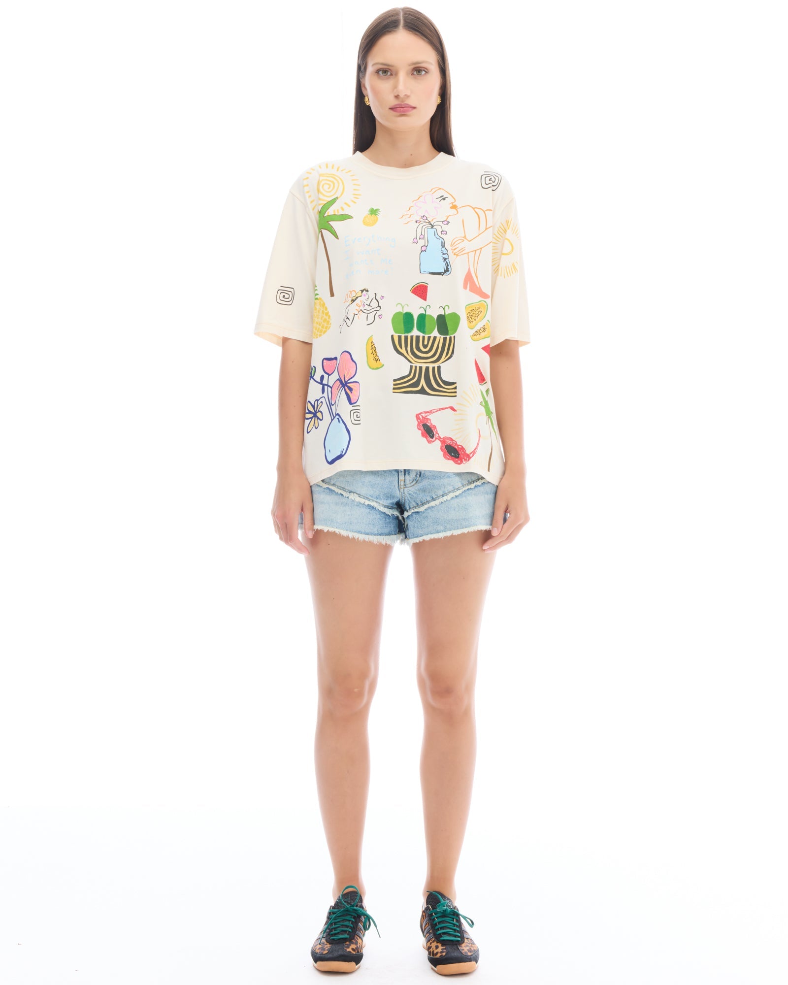 Everything I Want Illustrated Tee by THE TALES - side view