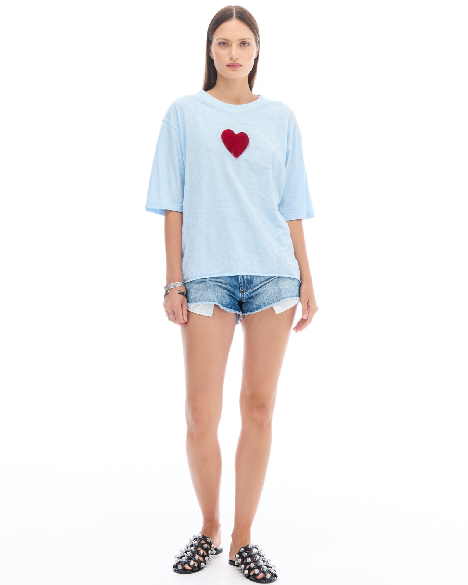 We Love Velvet Heart Street Tee by THE TALES - back view