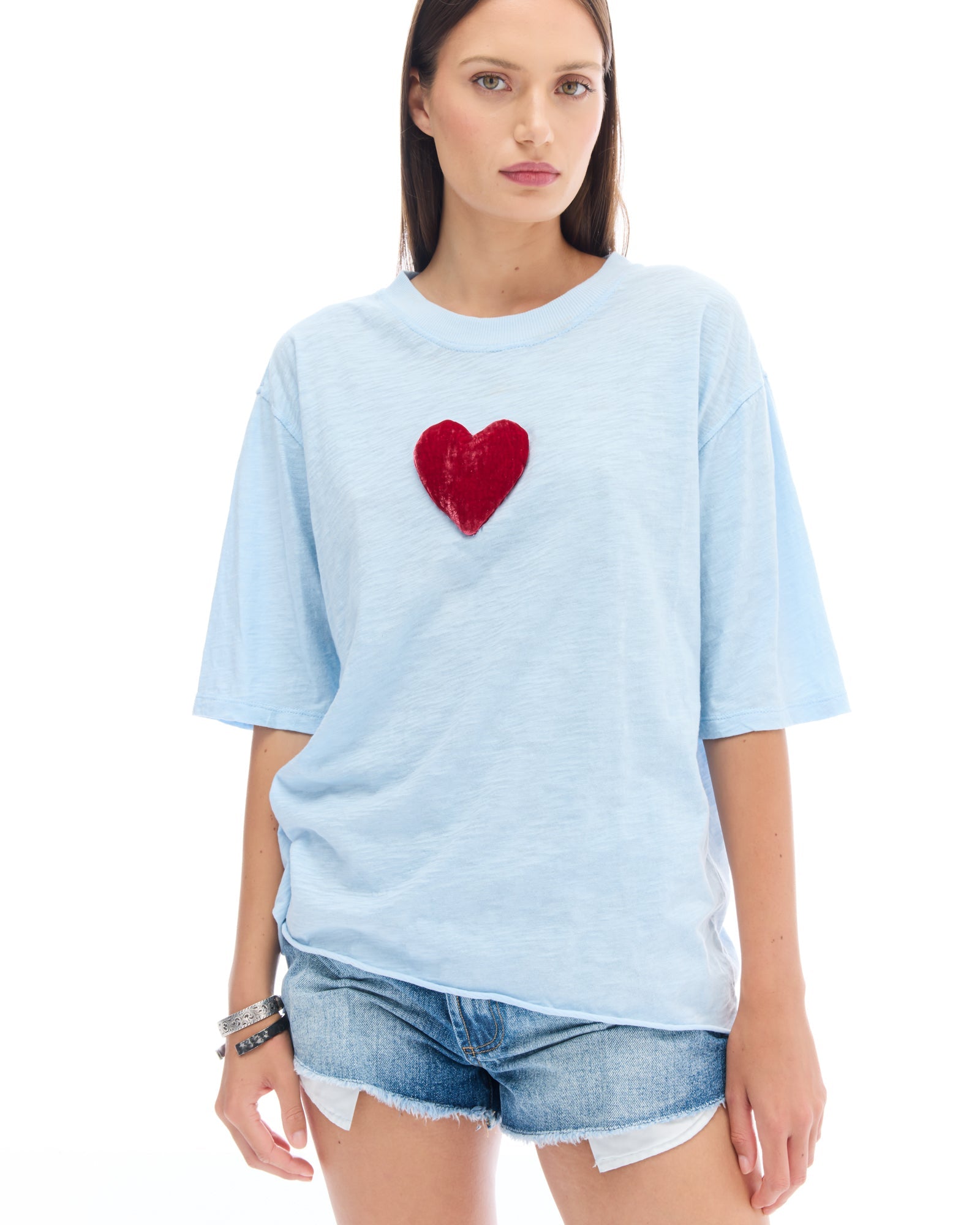 We Love Velvet Heart Street Tee by THE TALES - side view