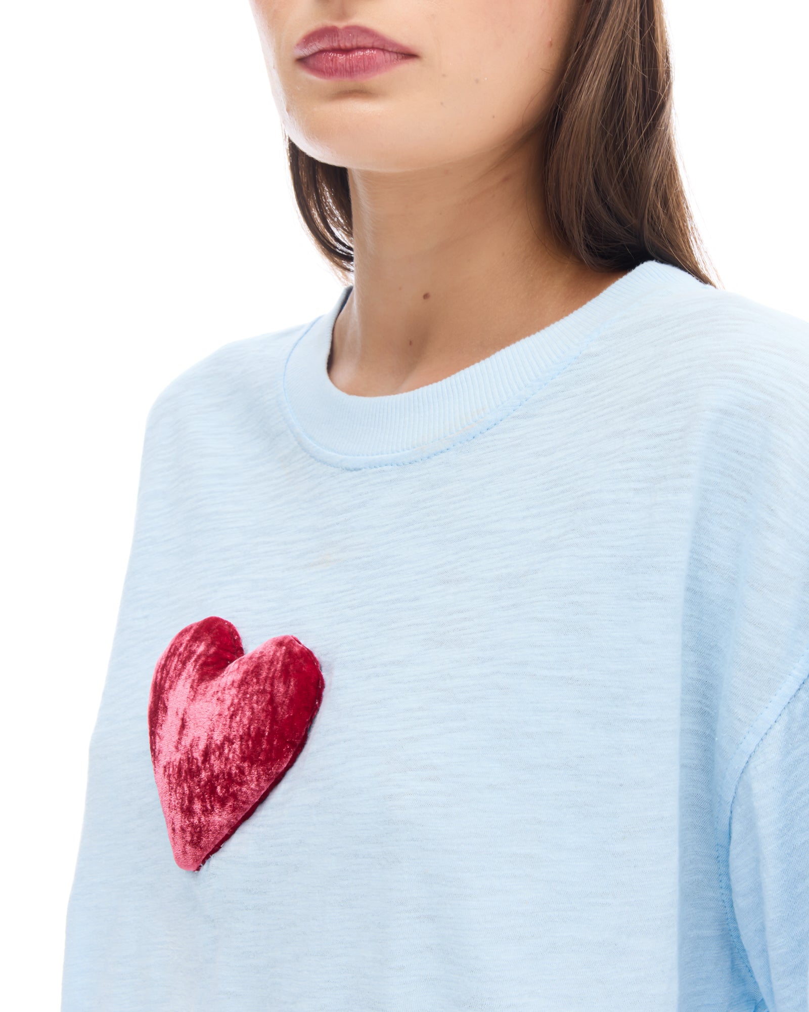 We Love Velvet Heart Street Tee by THE TALES - detail view