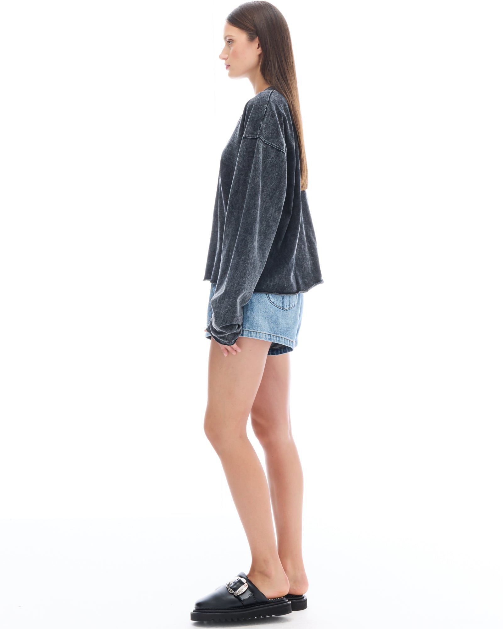 Worn Grandad Long sleeve Tee